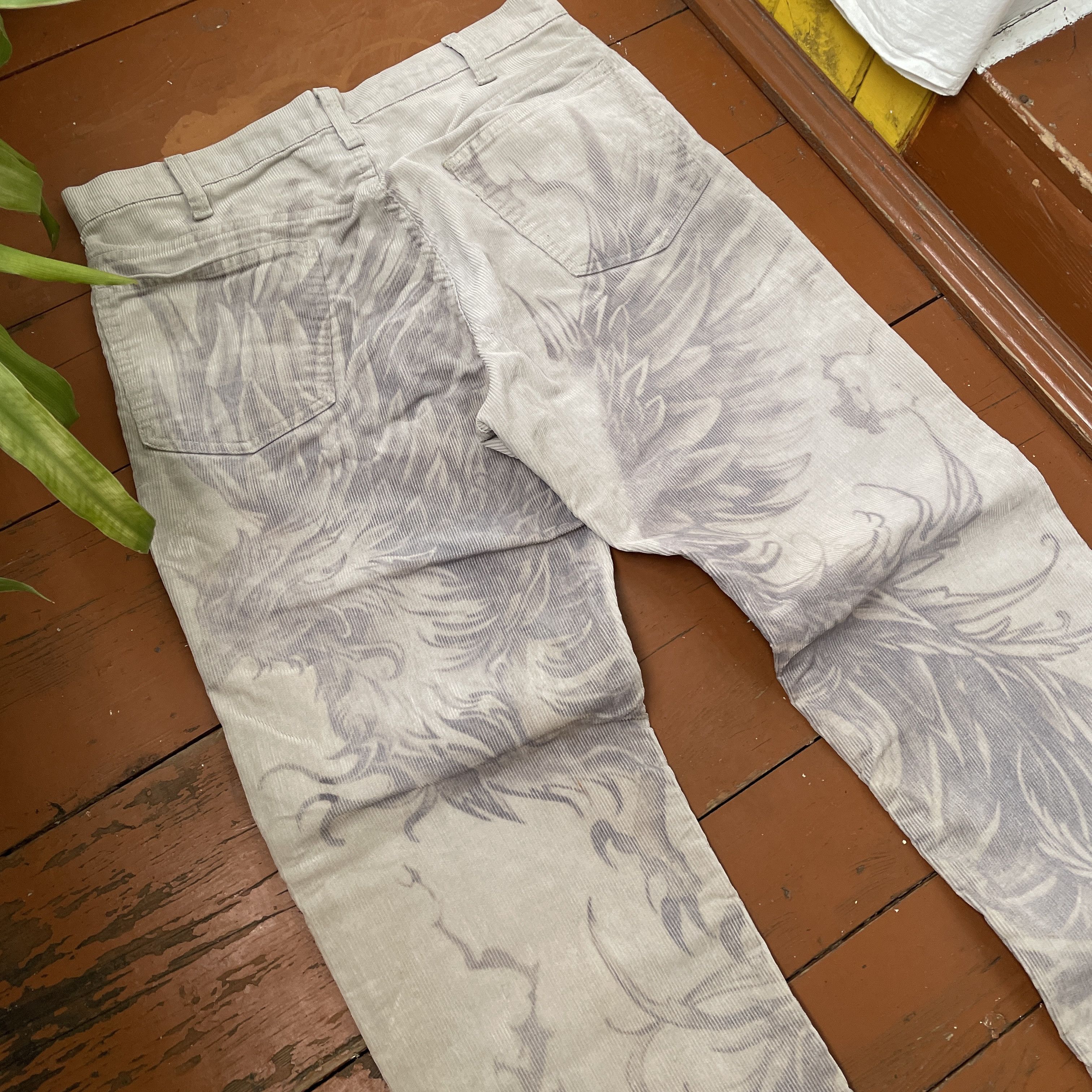 Levi's Levi's corduroy Phoenix Custom Art bird animal opium y2k Size US 32 / EU 48 - 8 Thumbnail