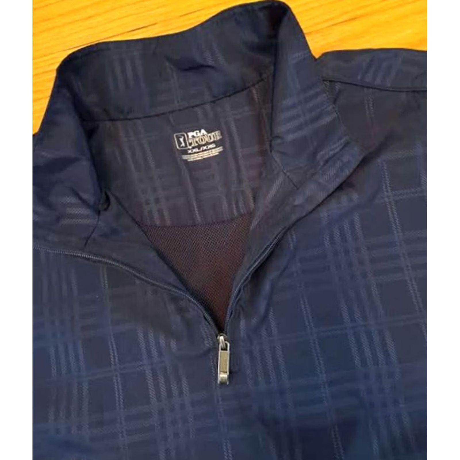 PGA Tour PGA TOUR Jacket Windbreaker 1/4 Zip Striped Nylon 2XL Men Blue Golf Size US XXL / EU 58 / 5 - 3 Thumbnail