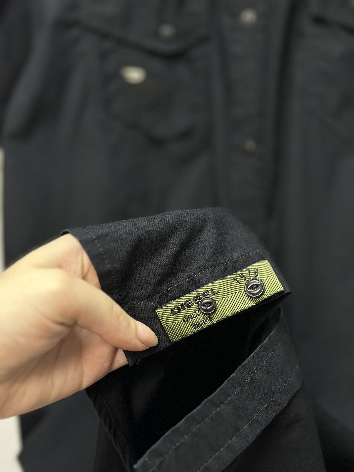 Diesel Vintage Metal Diesel Shirt Black Faded Junya Watanabe Y2K Size US L / EU 52-54 / 3 - 10 Thumbnail