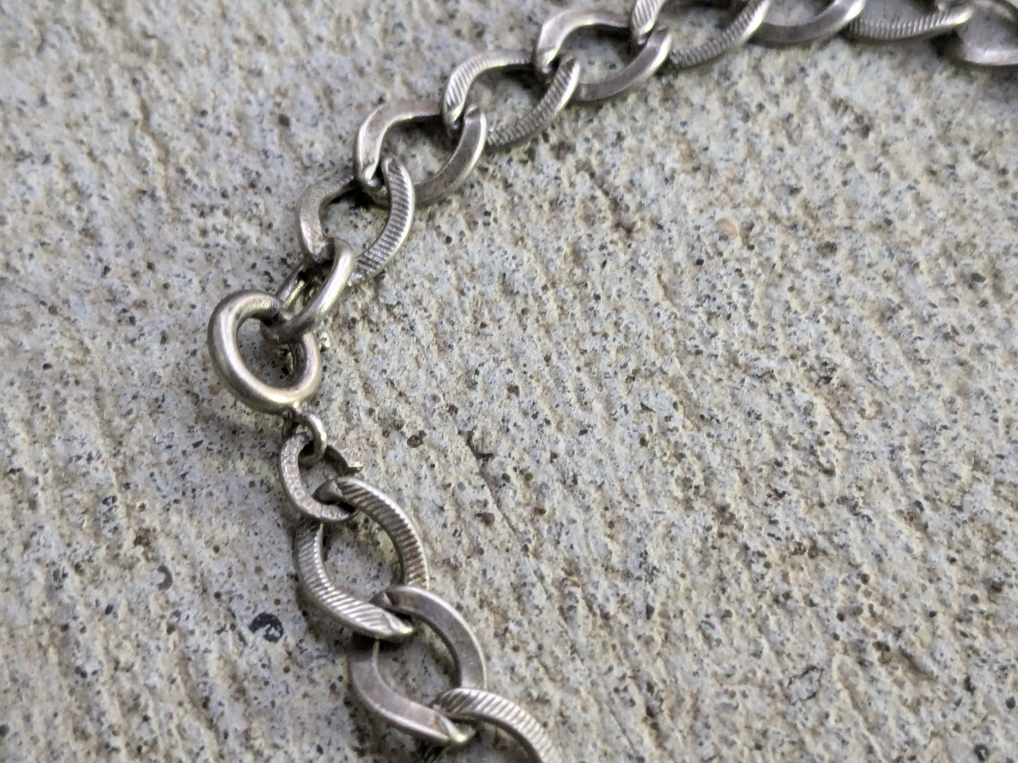 Vintage Vintage Sterling Silver Bracelet 7" Curb Link Chain Size ONE SIZE - 6 Thumbnail