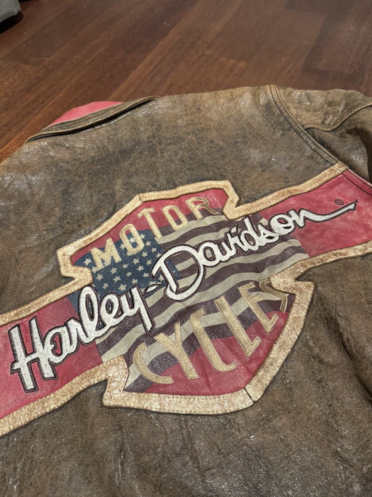 Harley Davidson VINTAGE HARLEY DAVIDSON SHEEPSKIN LEATHER JACKET C-OS1957 Size US M / EU 48-50 / 2 - 8 Thumbnail