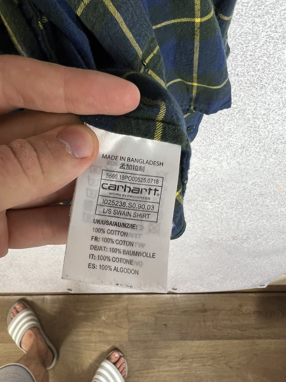 Carhartt Vintage Carhartt WIP Check Flannel Shirt Size US L / EU 52-54 / 3 - 7 Thumbnail