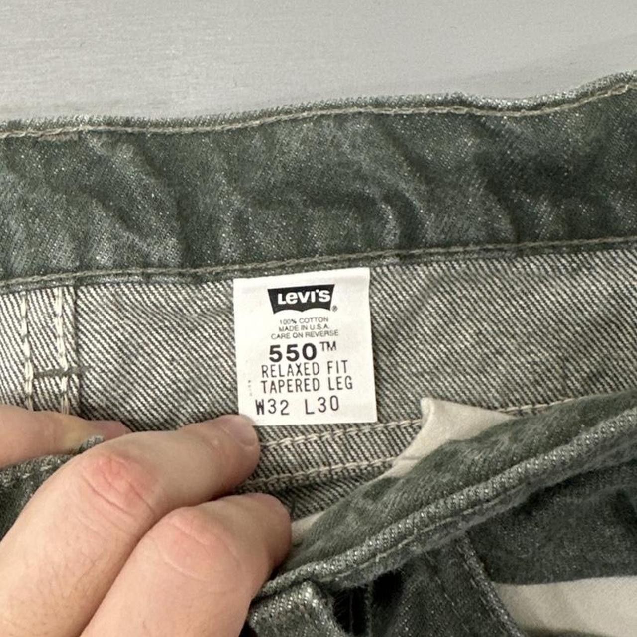 Levi's × Levi's Vintage Clothing Vintage Orange Tab Levi’s 550 Green Jeans 30 x 29 Size US 30 / EU 46 - 4 Thumbnail