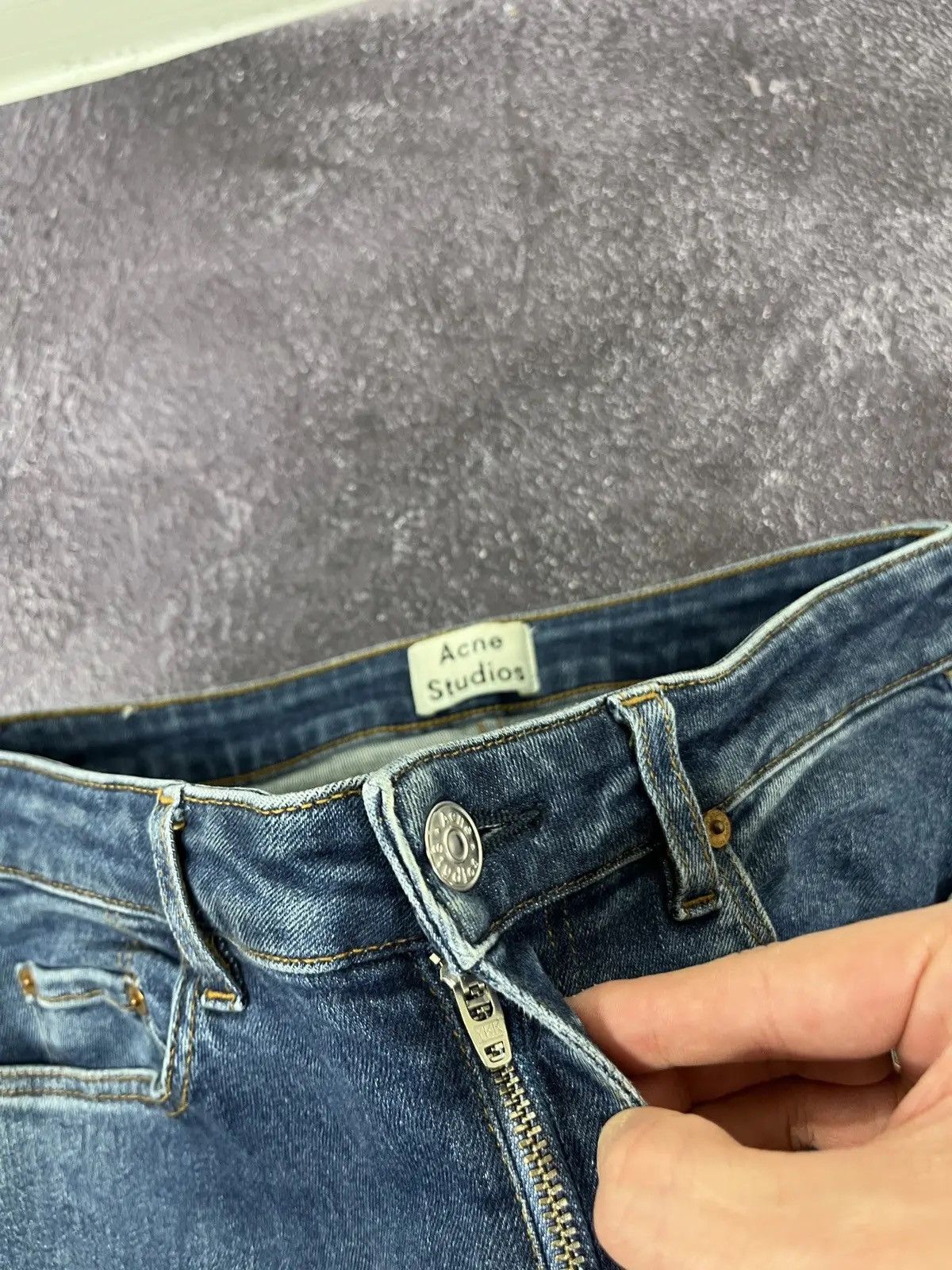 Acne Studios Acne Studios Skin 5 Dark VTG Women’s Denim Luxury Jeans Size 28" / US 6 / IT 42 - 6 Thumbnail