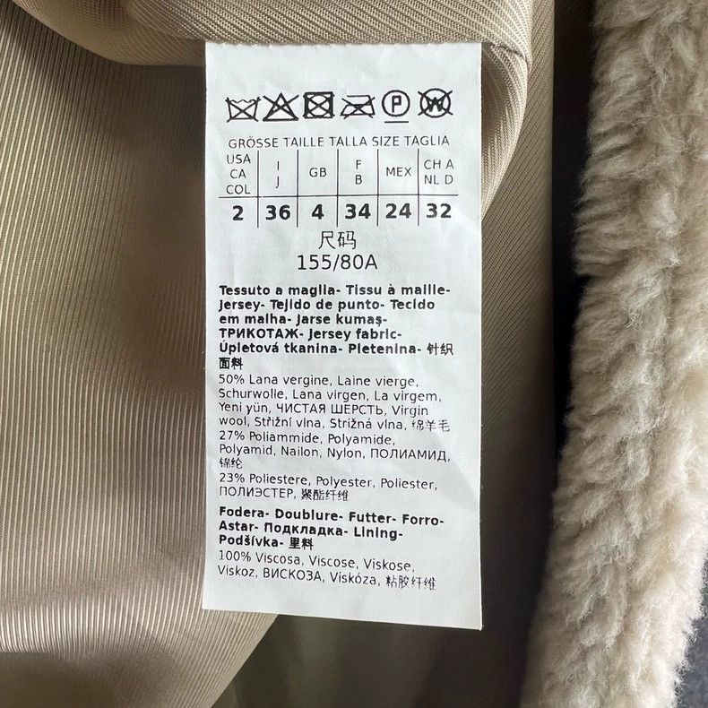 Max Mara Max Mara Sandy Teddy lapel mid-length wool coat Size S / US 4 / IT 40 - 4 Thumbnail