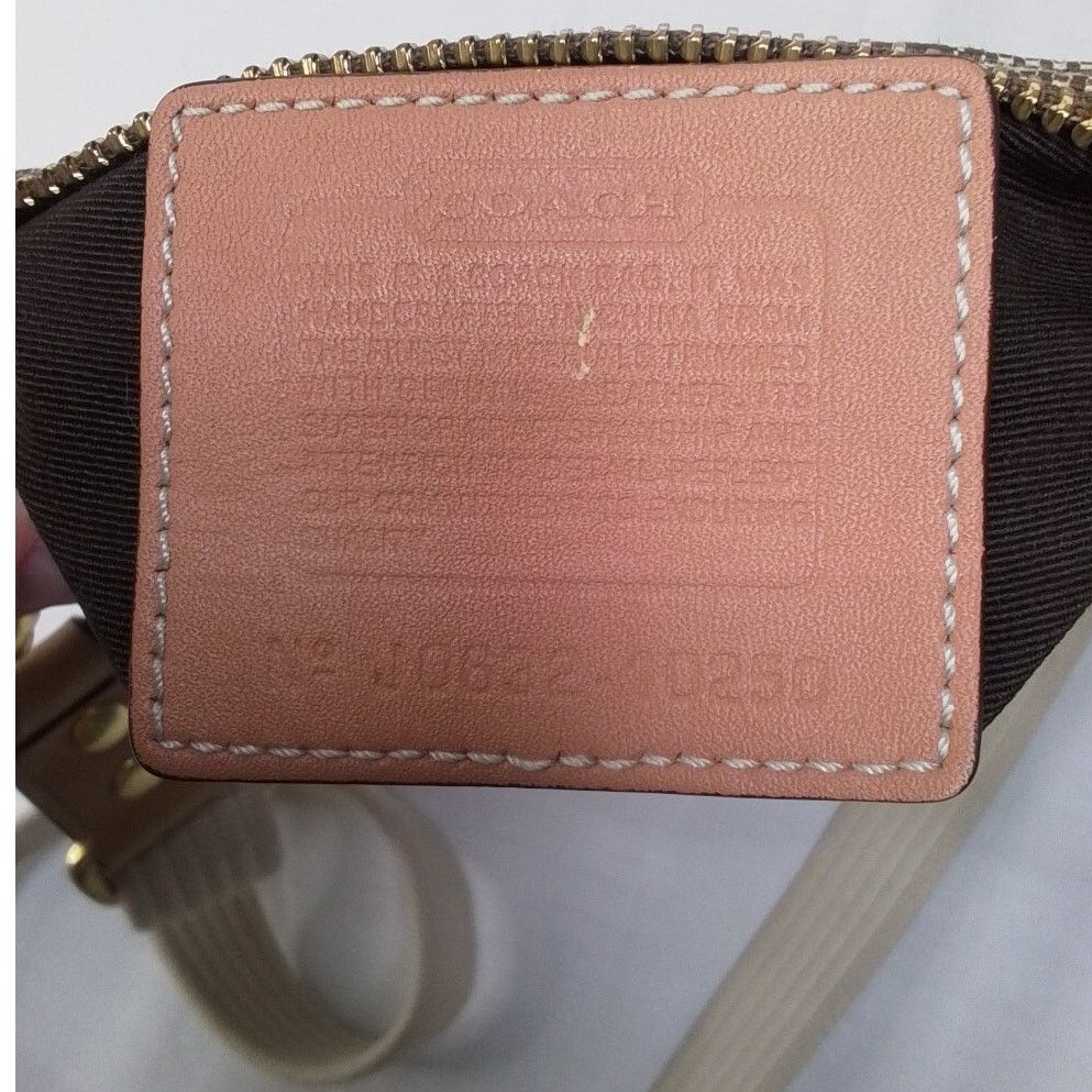Coach Coach Signature Brown Crossbody Purse Swing Bag #J2038 Size ONE SIZE - 10 Thumbnail