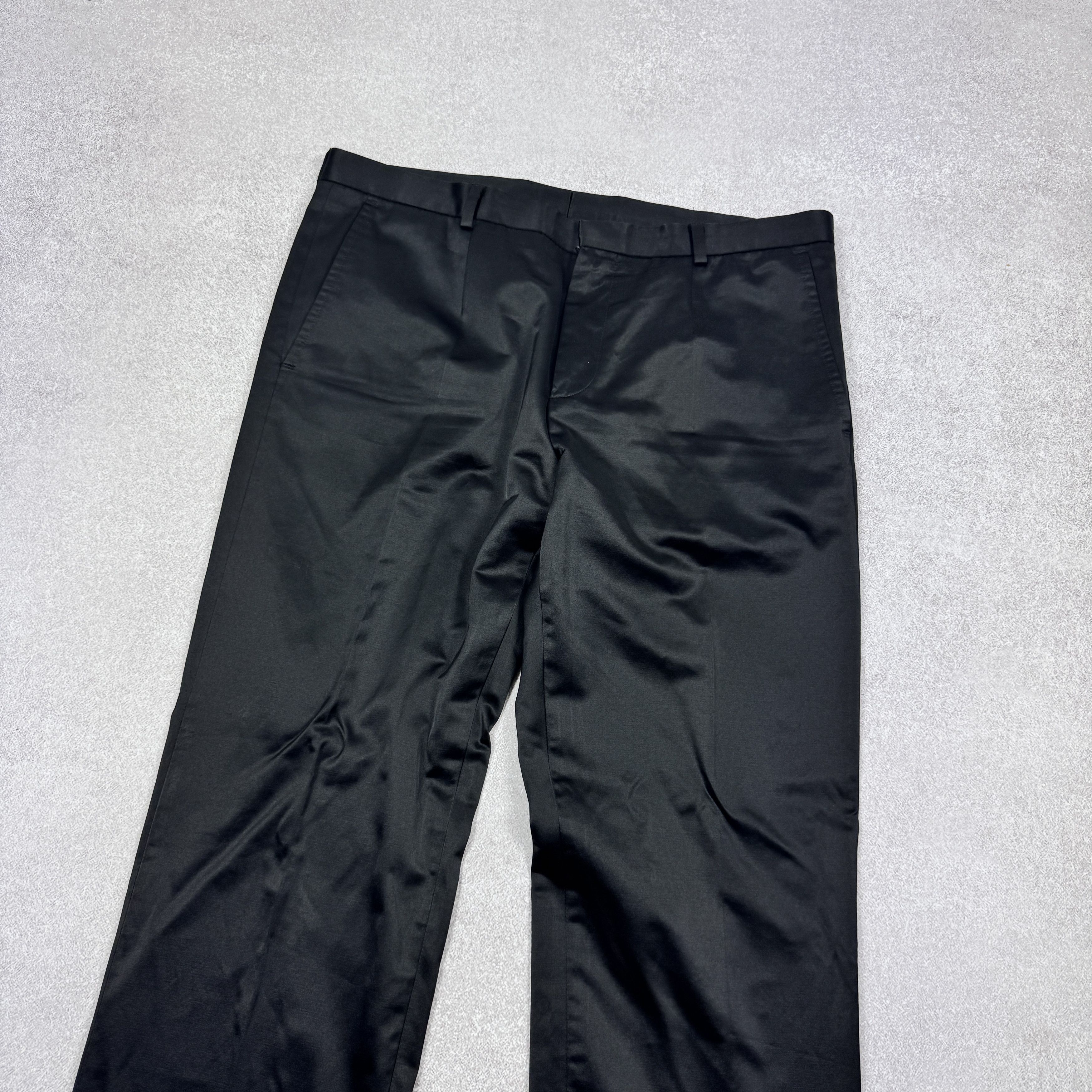 Hugo Boss Men`s HUGO BOSS Alko/Heise Black Shiny Slim Fit Suit Size 50 Size 40R - 6 Thumbnail