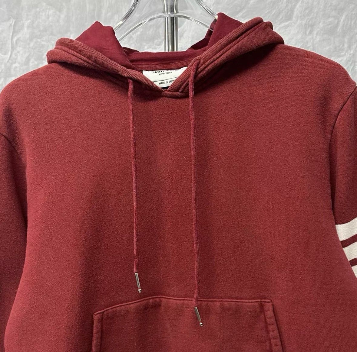 Thom Browne thom browne red striped hoodie size 3.xy Size US M / EU 48-50 / 2 - 2 Thumbnail