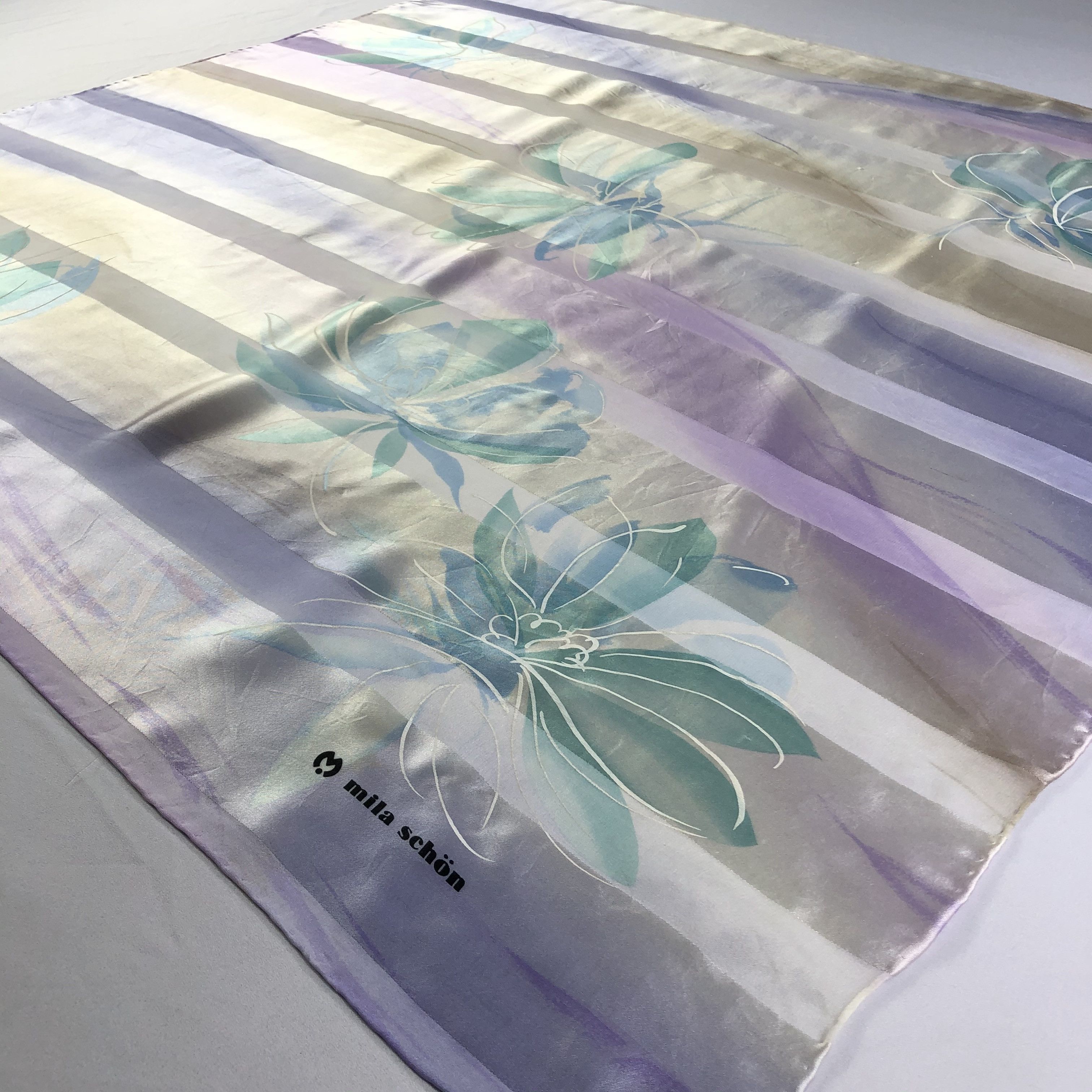 Mila Schon × Vintage Vintage Mila Schon Silk Scarf Size ONE SIZE - 4 Thumbnail