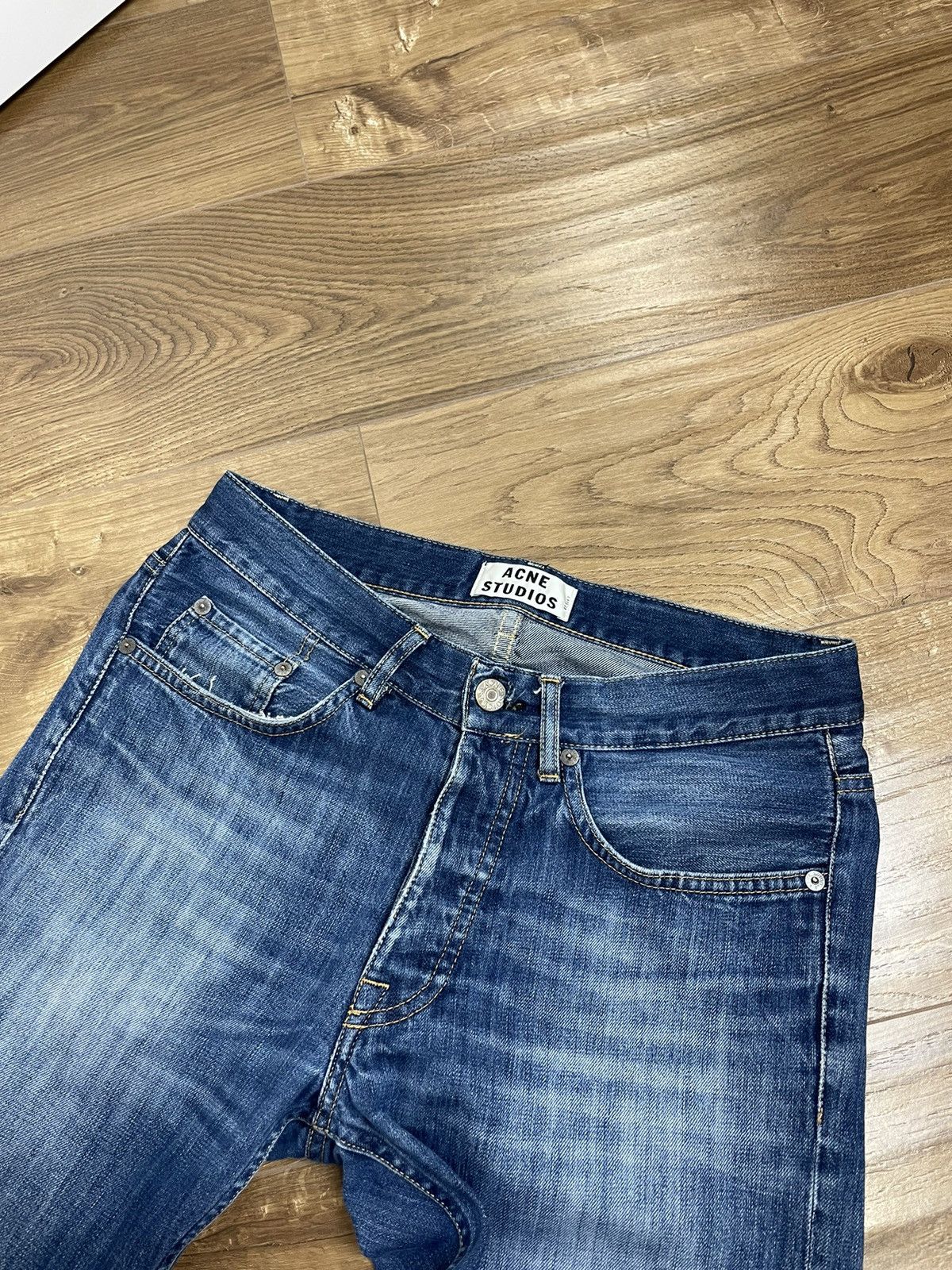 Acne Studios × Vintage Vintage Acne Studios RocVerakai Stonewashed Blue Denim Jeans Size US 30 / EU 46 - 10 Thumbnail