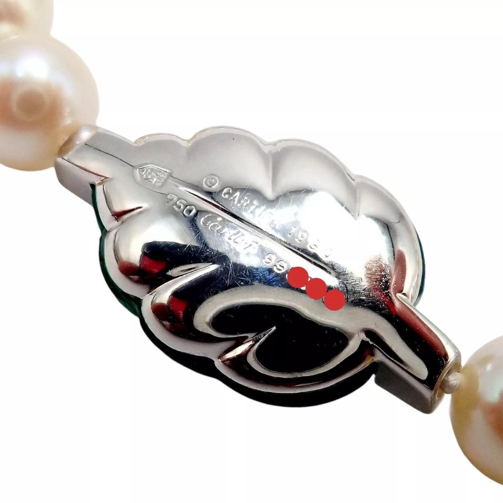 Cartier Cartier 18k 7mm Pearl Diamond Chalcedony Patiala Bracelet Size ONE SIZE - 6 Thumbnail