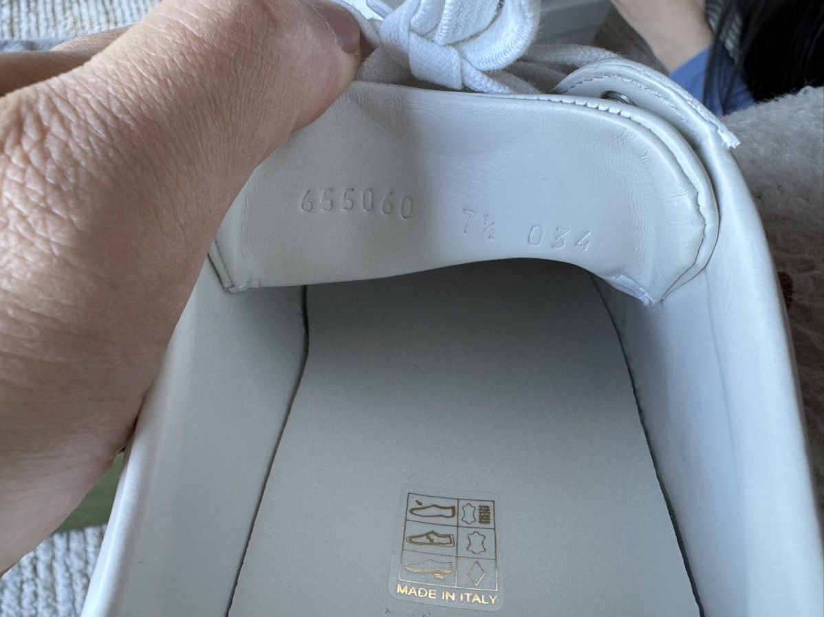 Gucci GUCCI Ace Leather Sneaker • White / Green-Red Web Stripe Size US 8.5 / EU 41-42 - 2 Thumbnail