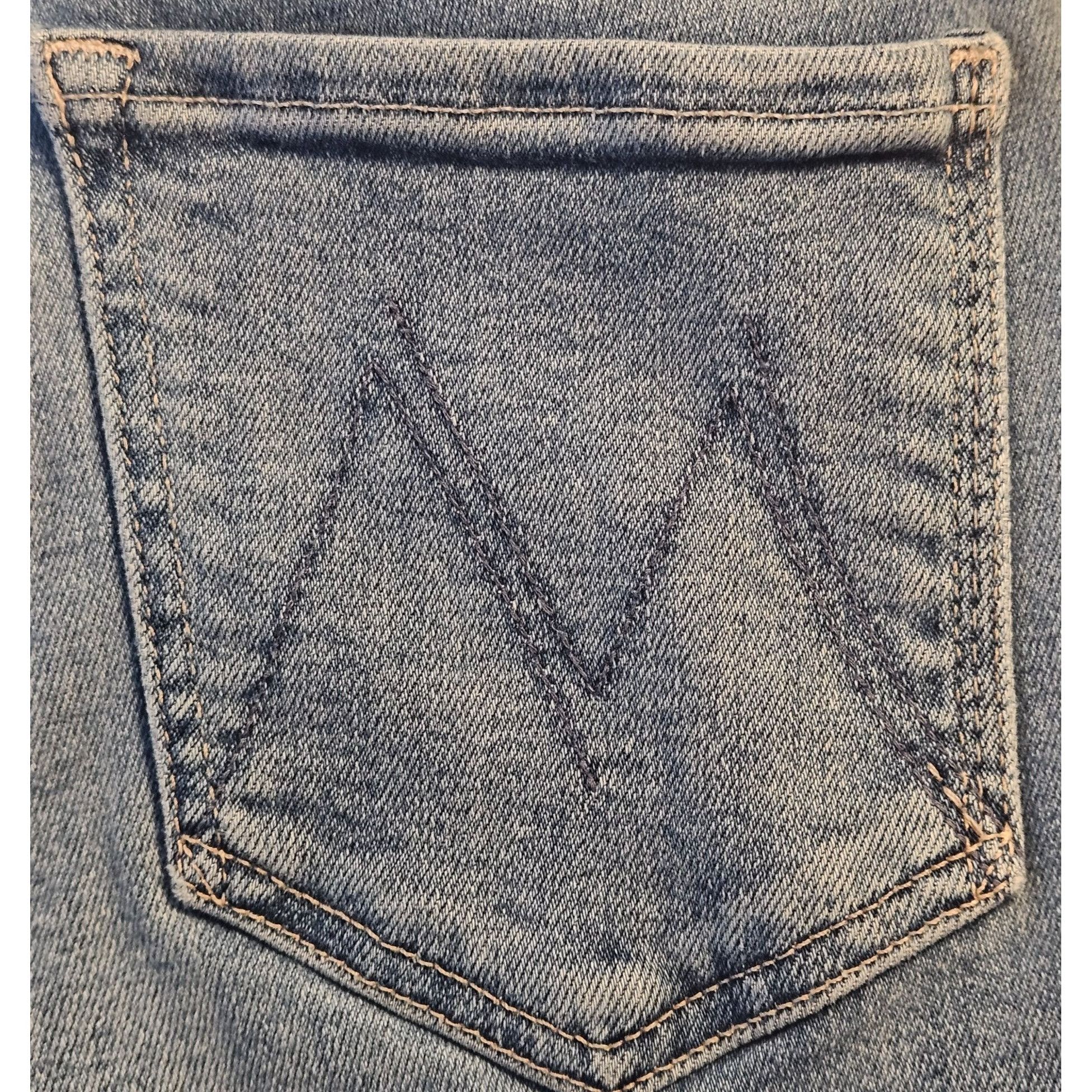 MOTHER Mother Women Mid-Rise Dazzler Ankle Fray Jeans 26 Quiet Luxu Size 26" / US 2 / IT 38 - 8 Thumbnail