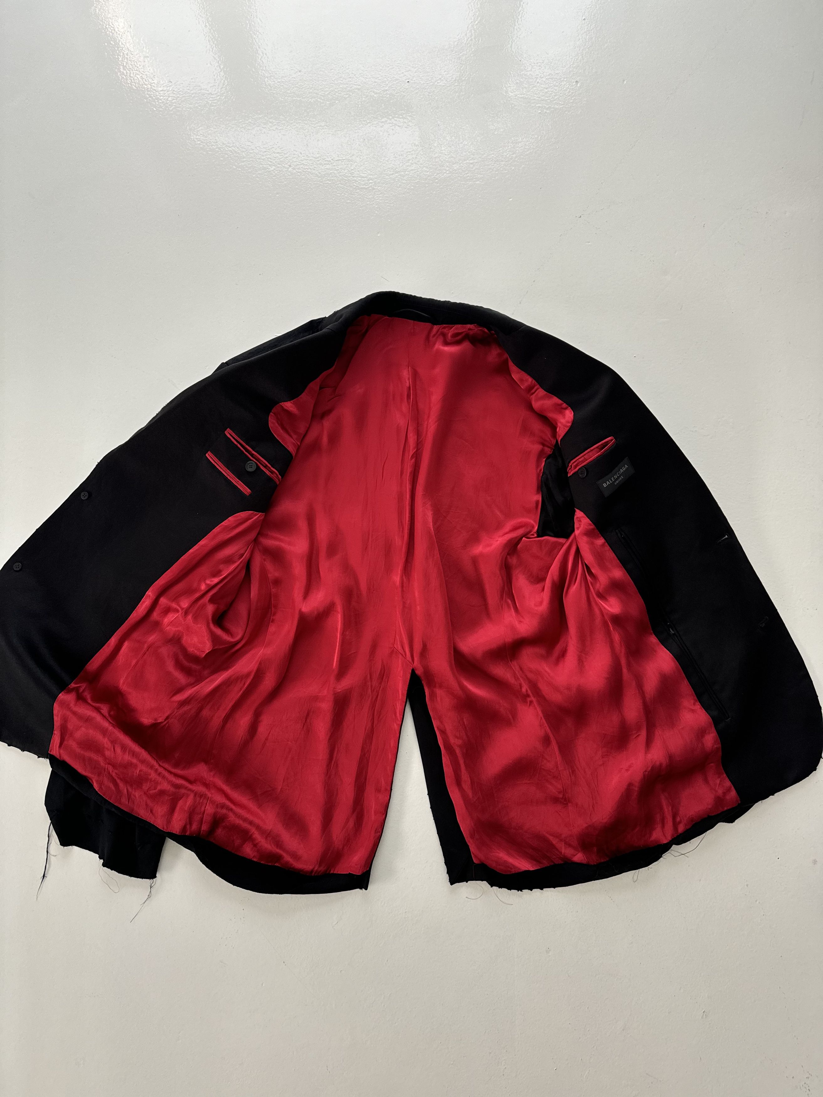 Balenciaga Balenciaga silk tuxedo ripped blazer Size 54L - 4 Thumbnail