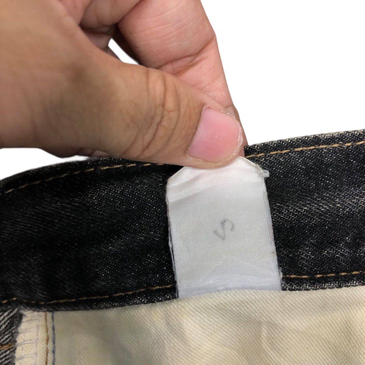 Japanese Brand Warehouse High Rise Straight Leg Jeans Faded Washed Denim Size US 30 / EU 46 - 24 Thumbnail