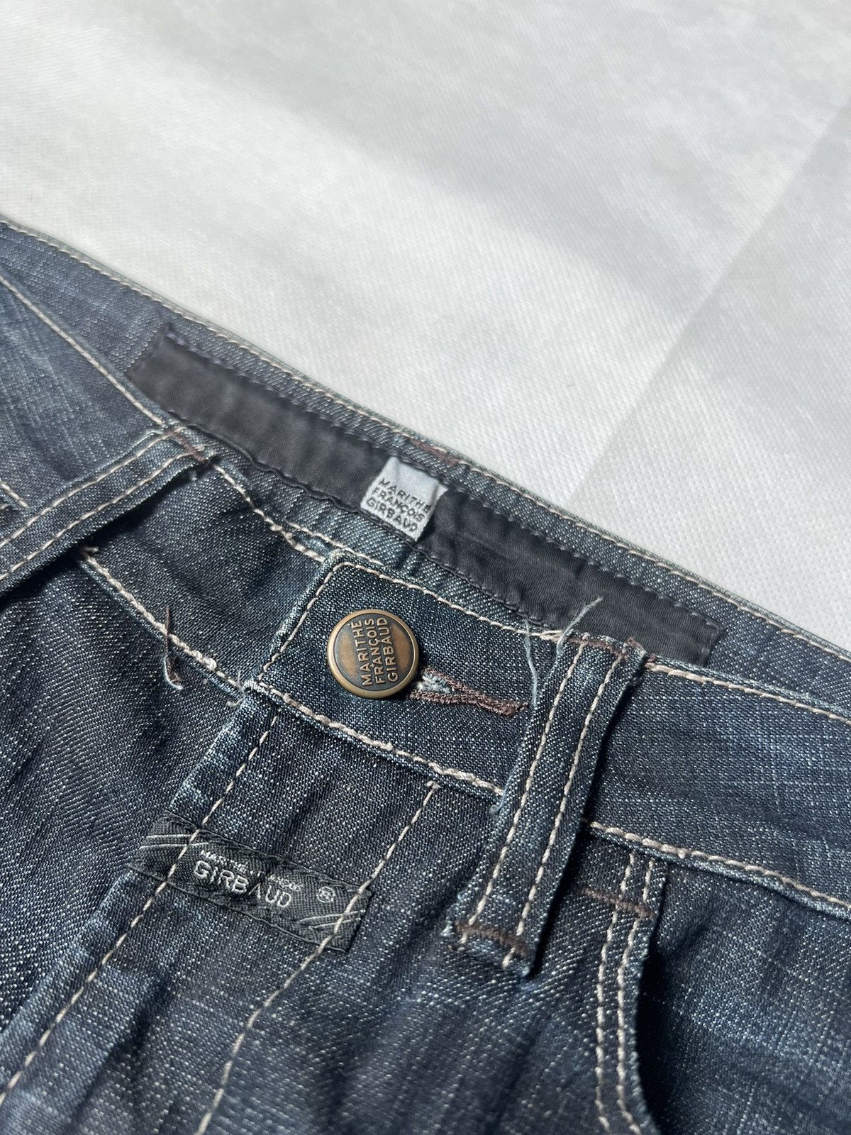 Marithe + Francois Girbaud Marithe Francois Girbaud Open Flared Jeans Size 28" / US 6 / IT 42 - 7 Thumbnail