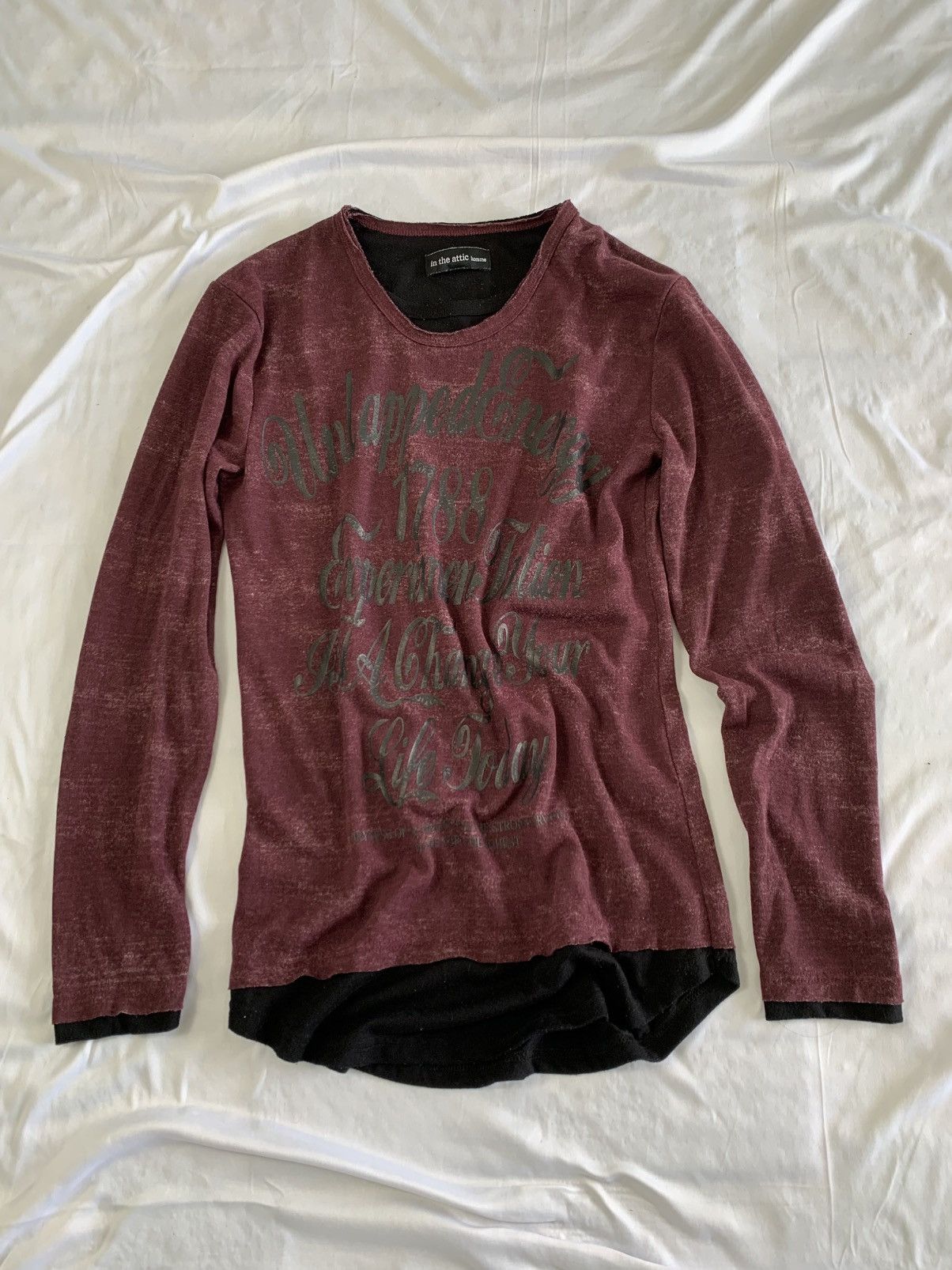 In The Attic Double layer longsleeve in the attic grunge style archive Size US M / EU 48-50 / 2 - 7 Thumbnail
