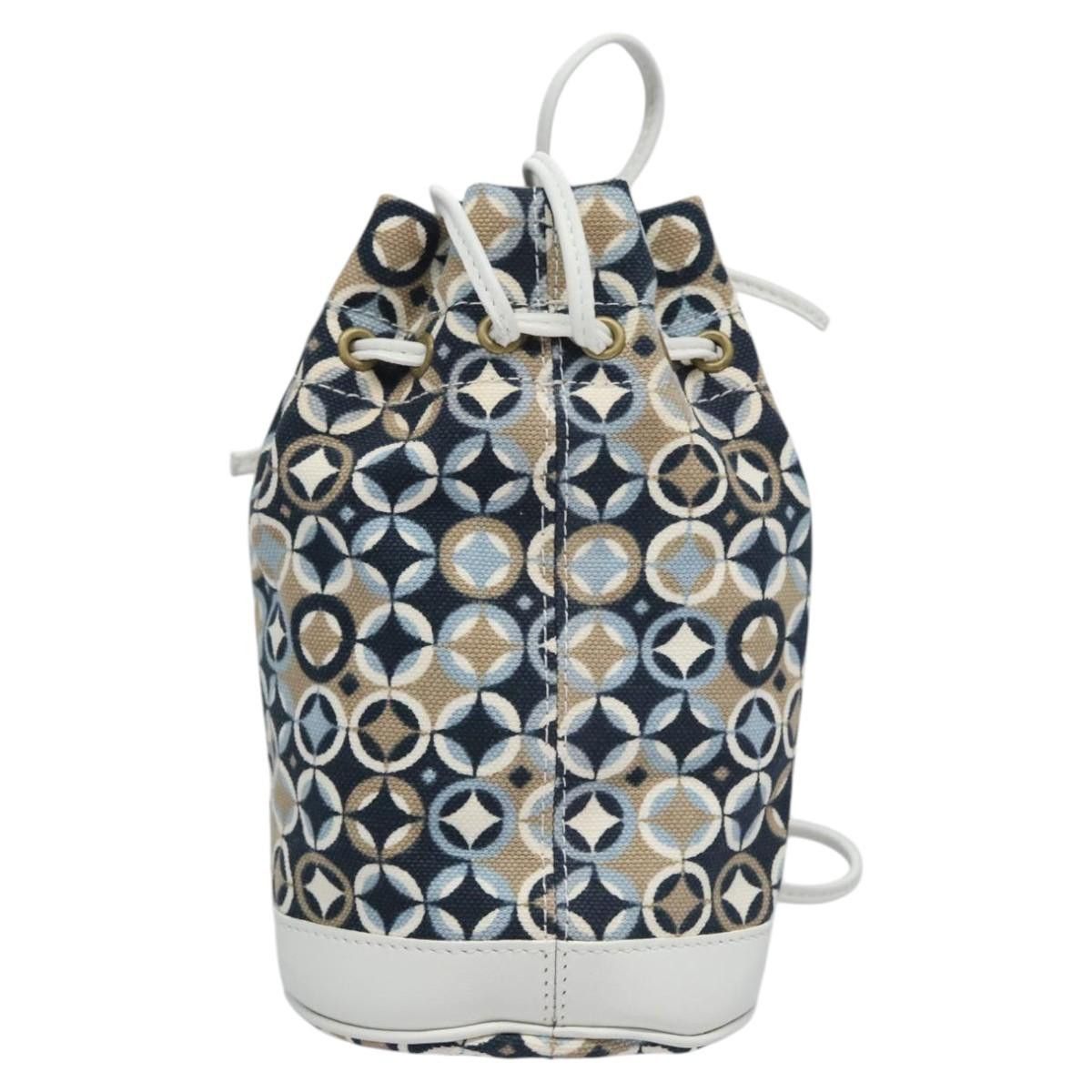 Celine CELINE Shoulder Bag Canvas Blue Beige White Size ONE SIZE - 3 Thumbnail