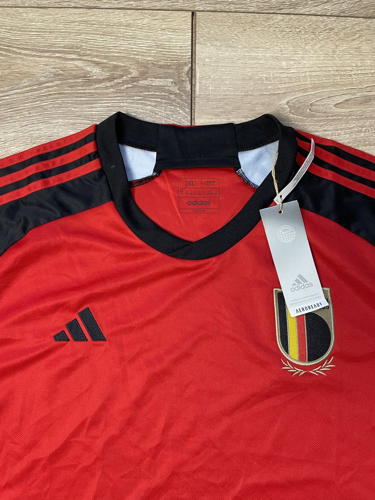 Adidas NEW Belgium 2022-23 Adidas home football jersey shirt XXL Size US XXL / EU 58 / 5 - 4 Thumbnail