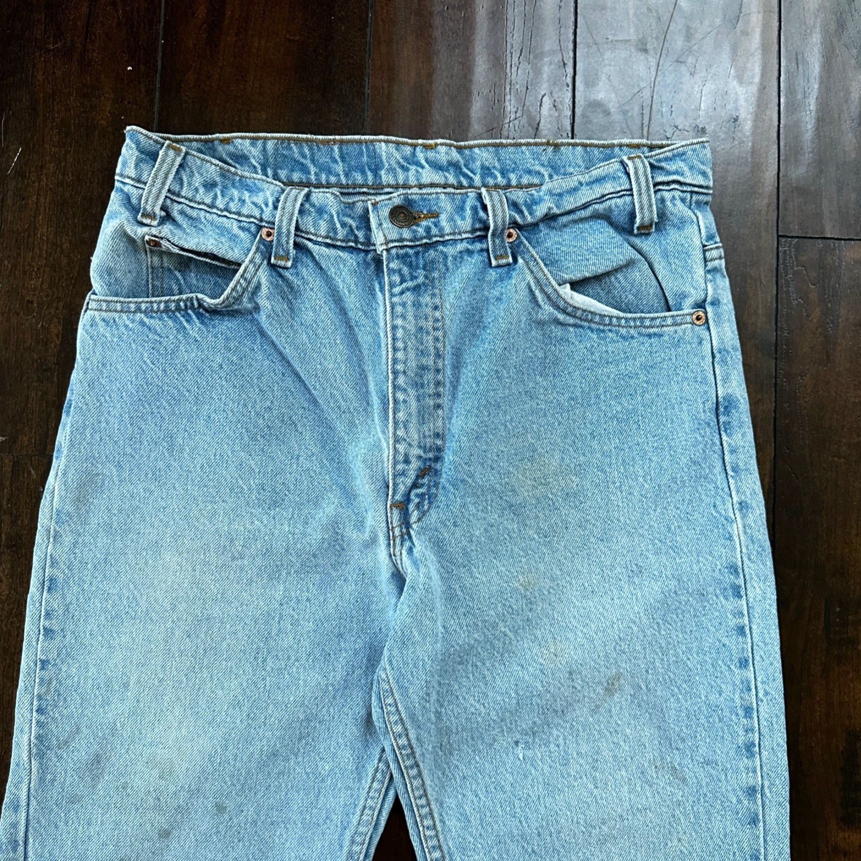 Levi's VINTAGE Levi's 505 Jeans Jeans Men 34x32 Blue 80s 90s USA Orange Tab Straight Denim USA Men Size US 34 / EU 50 - 2 Thumbnail