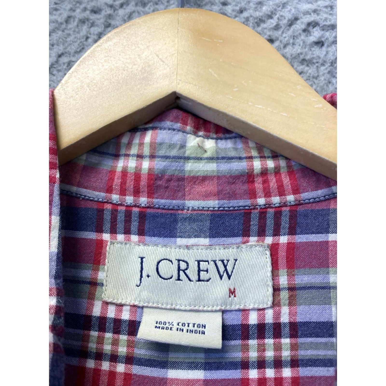 J.Crew J.CREW Men Button-Up Shirt Multicolor Plaid Long Sleeve Button Cotton Regular M Mens Size US M / EU 48-50 / 2 - 3 Thumbnail