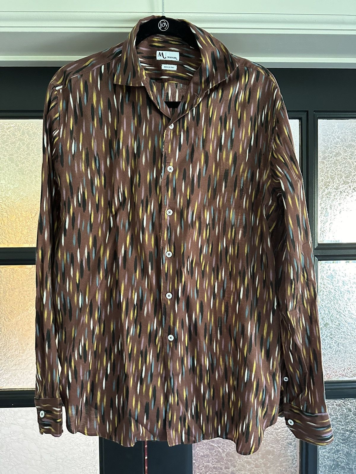 Doppiaa AAnacapri one-piece collar shirt in burgundy Size US L / EU 52-54 / 3 - 1 Thumbnail