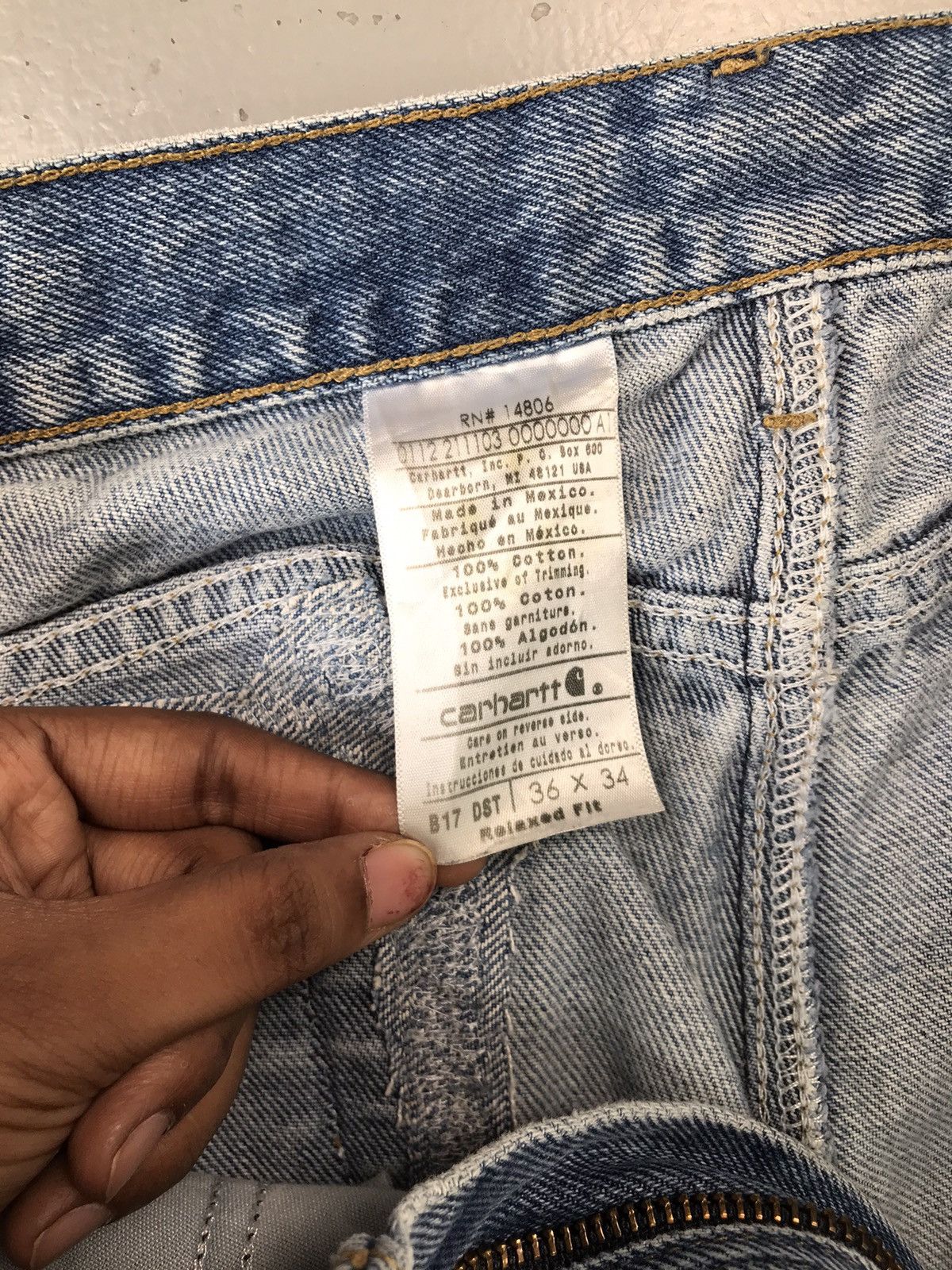 Carhartt Vintage Carhartt B17 DST repaired denim Size US 38 / EU 54 - 12 Thumbnail