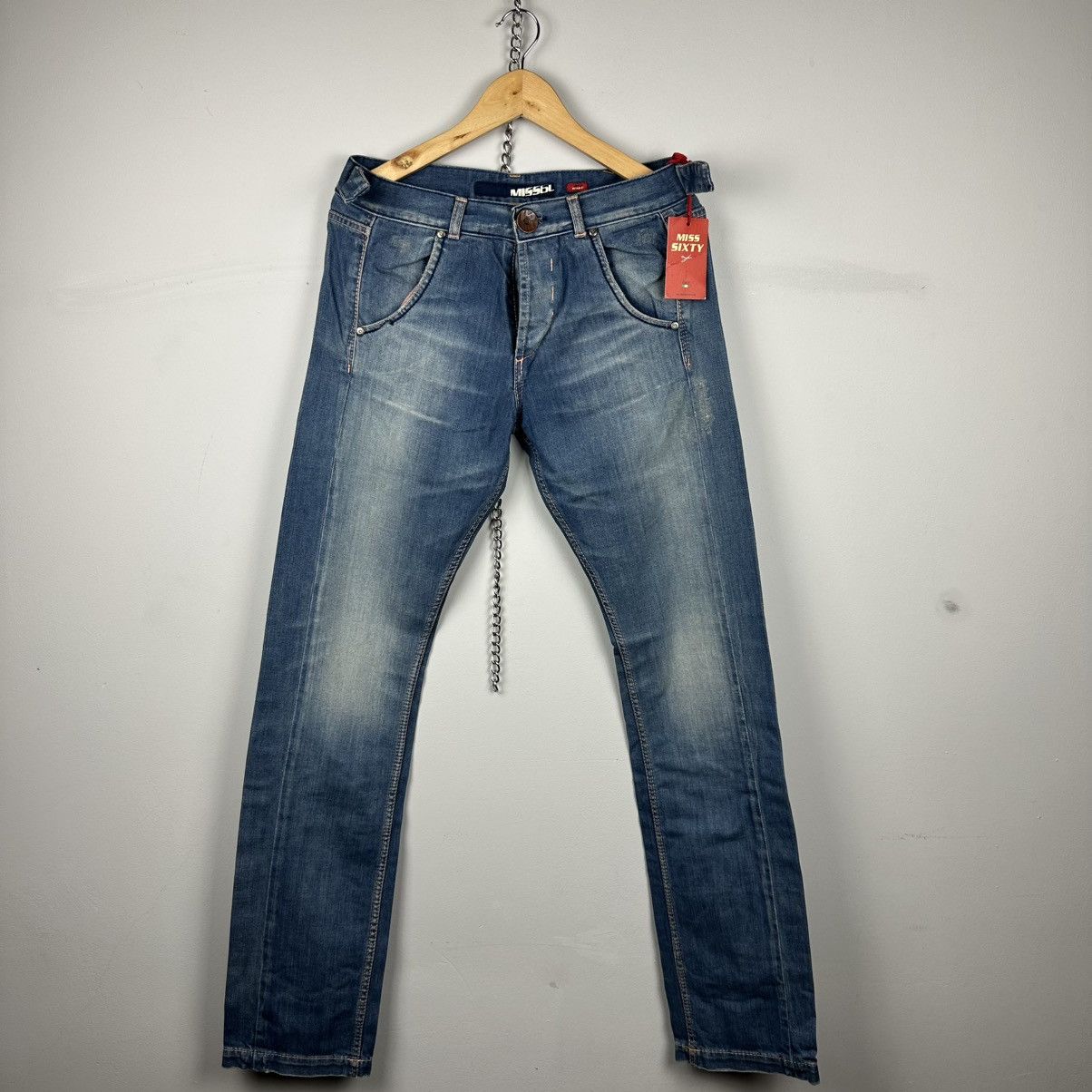 Vintage !NWT! Vintage Rare Miss Sixty Buckle Belt Jeans Size US 28 / EU 44 - 1 Thumbnail