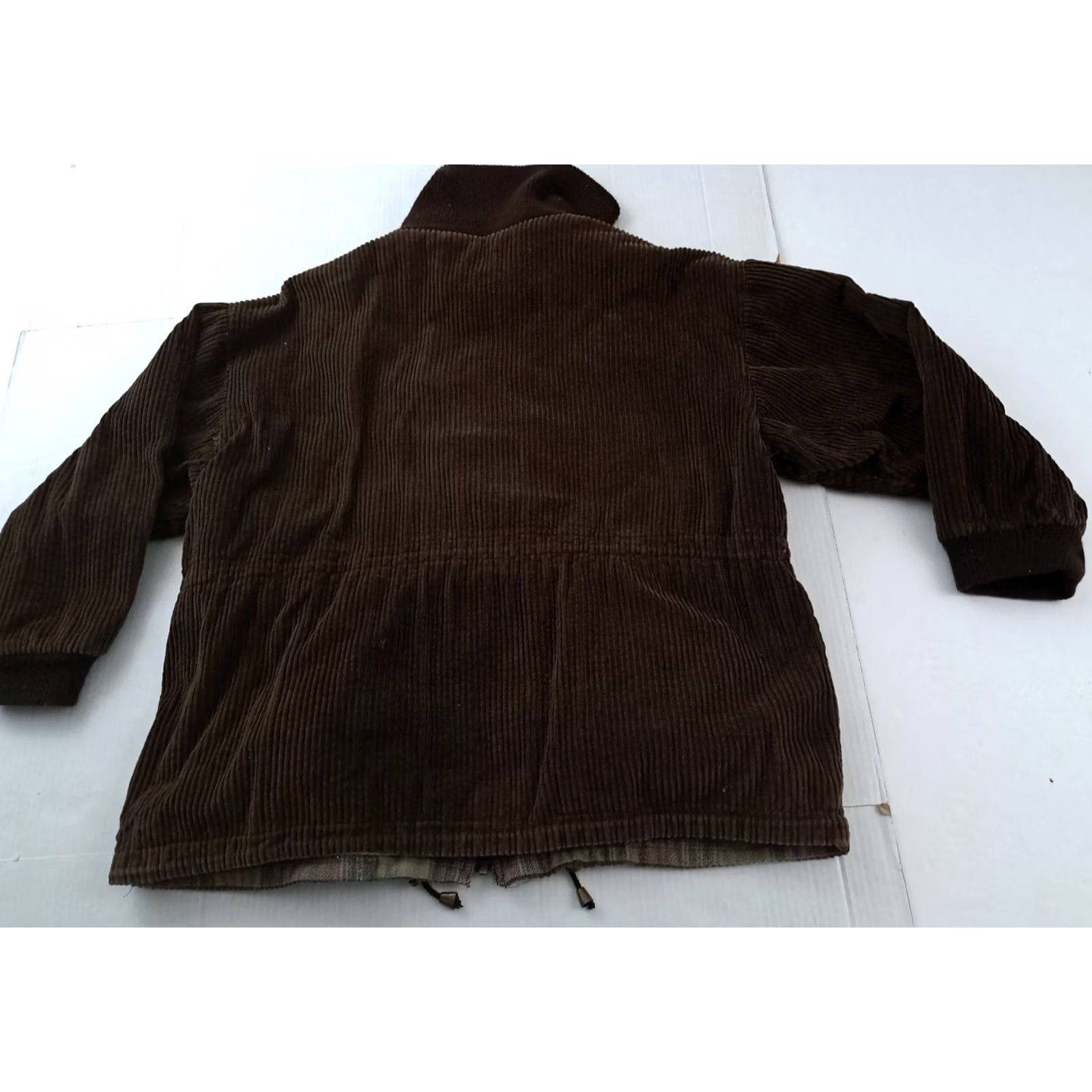 Vintage VINTAGE Corduroy Plaid Lined Brown Full Zip Jacket 2XL Parka Jacket Brown Corduroy Full Zip Unisex Adults Men Women Winter Fall 1980s Size US XXL / EU 58 / 5 - 7 Thumbnail