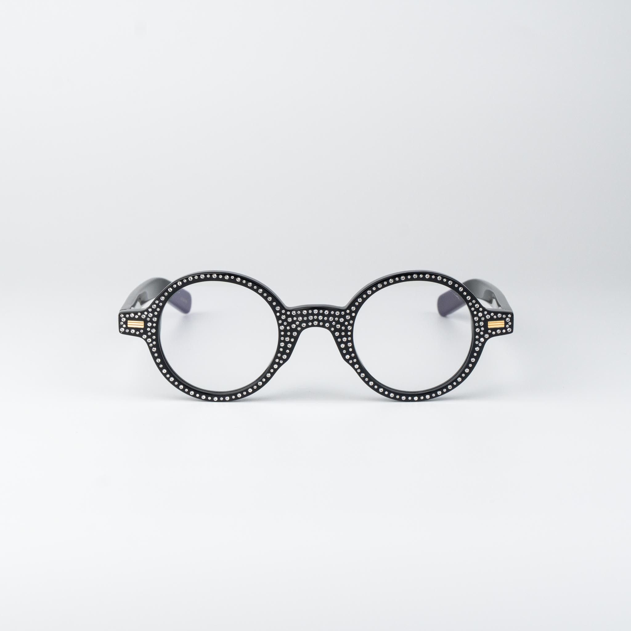 Valentino Valentino Women Eyeglasses Stones Crystal Round VLX-185 B Size ONE SIZE - 4 Thumbnail