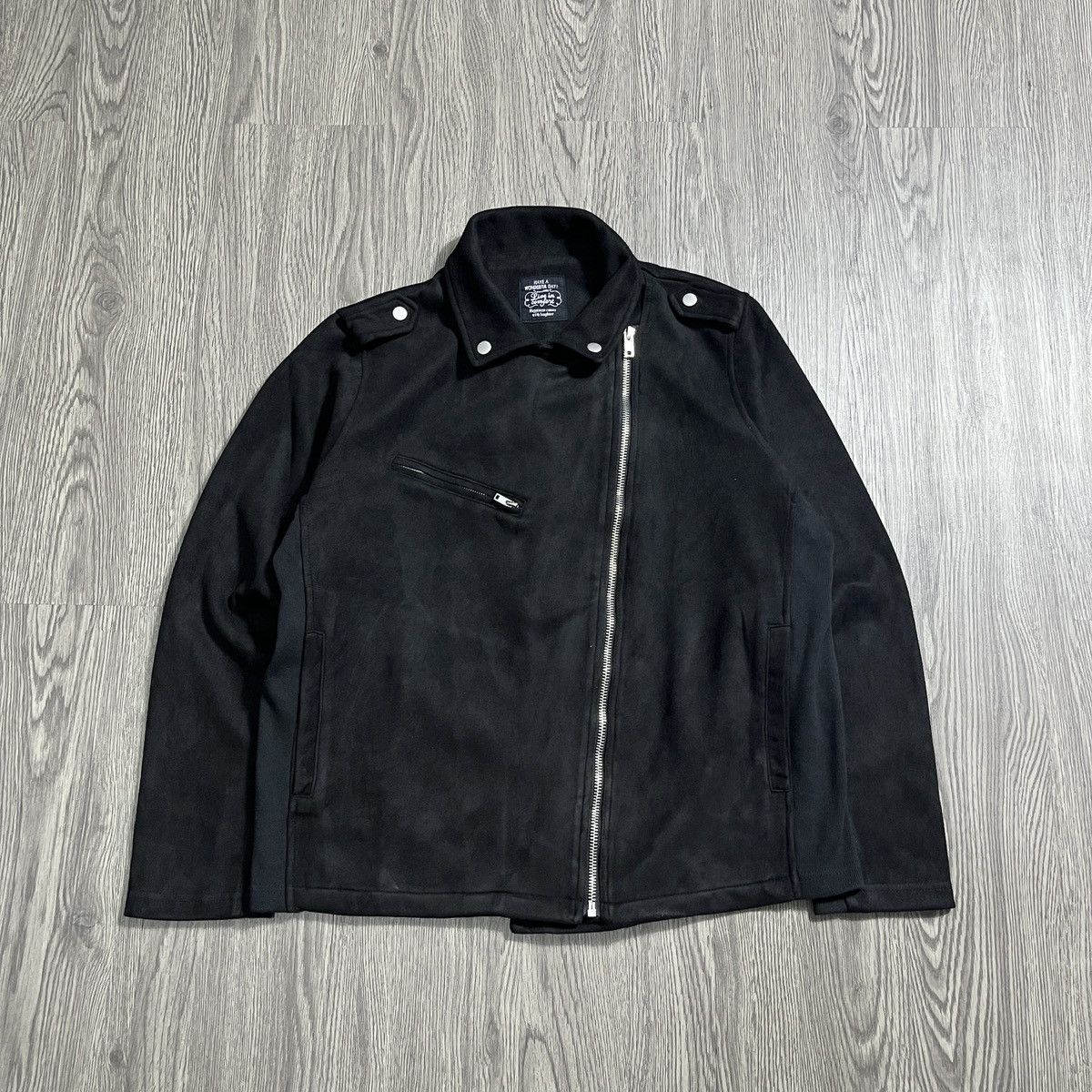 Hysteric Glamour × If Six Was Nine × Le Grande Bleu (L.G.B.) Have a Wonderfull Day - 2000s Punk Grunge Suede Ramones Size US L / EU 52-54 / 3 - 3 Thumbnail