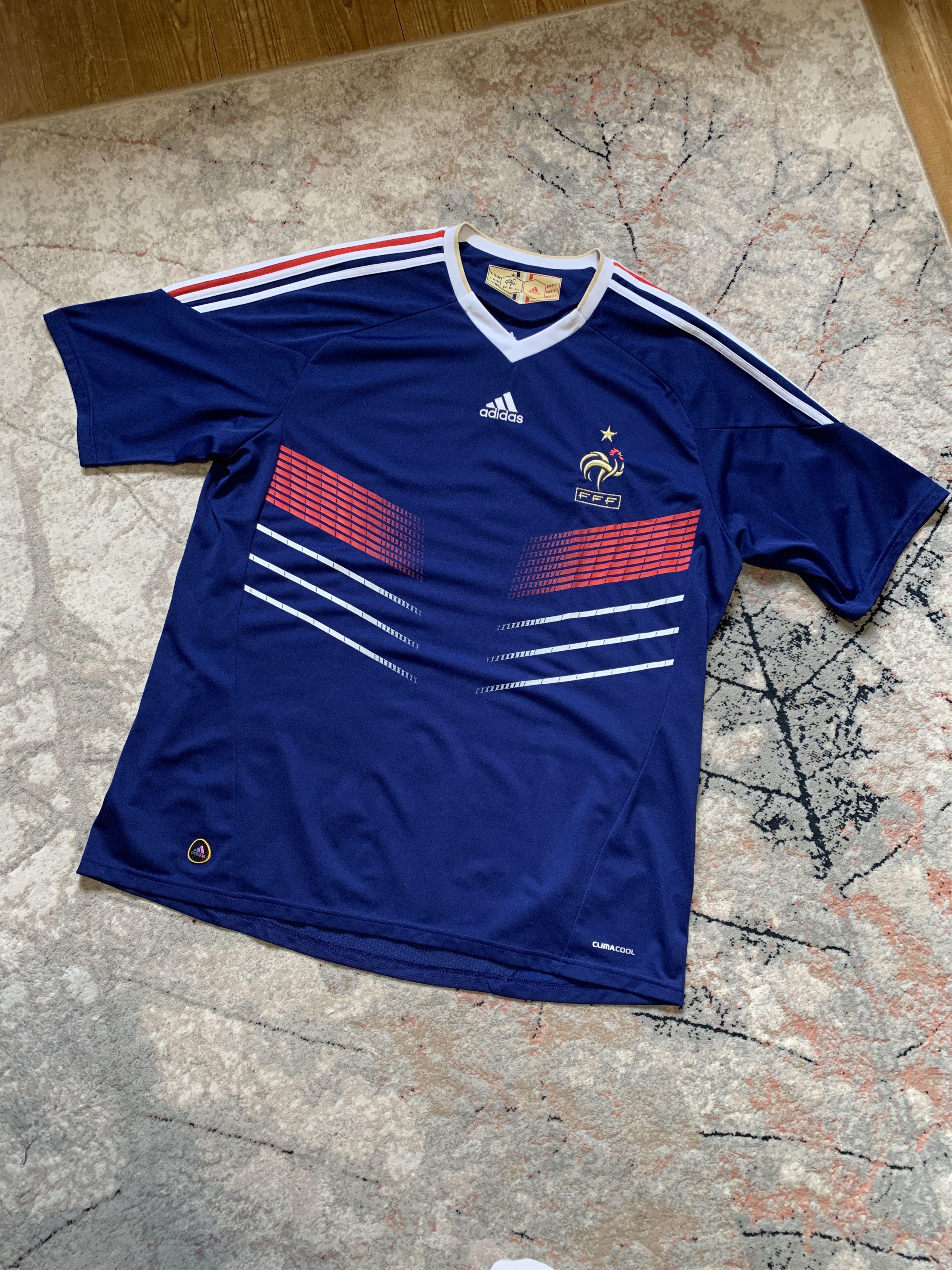 Adidas Adidas France 2009-2010 Home Jersey Size US XXL / EU 58 / 5 - 1 Thumbnail