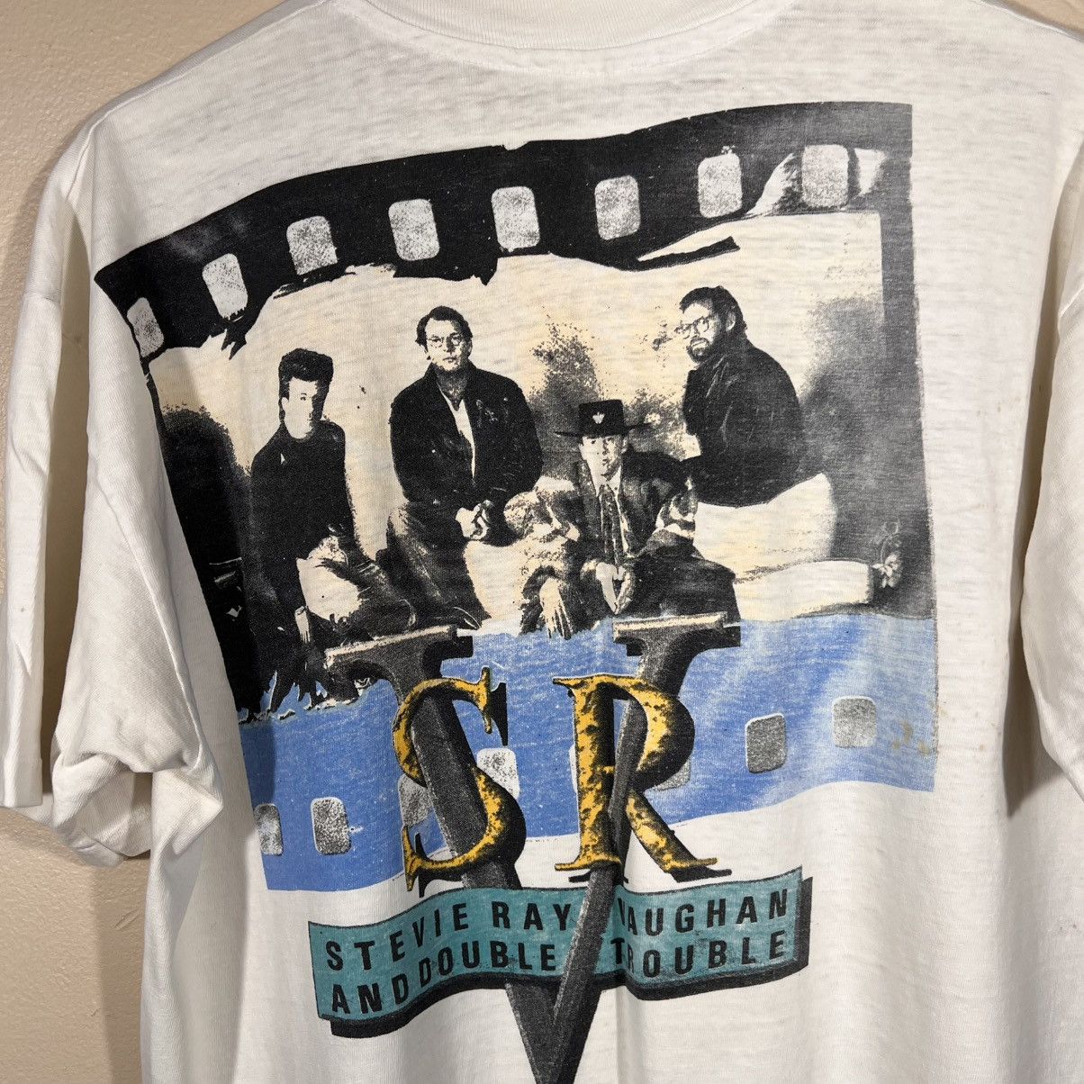 Hanes × Vintage Vintage 1989 Rare Jeff Beck’: Guitar Shop T Shirt Stevie Ray Size US L / EU 52-54 / 3 - 15 Thumbnail