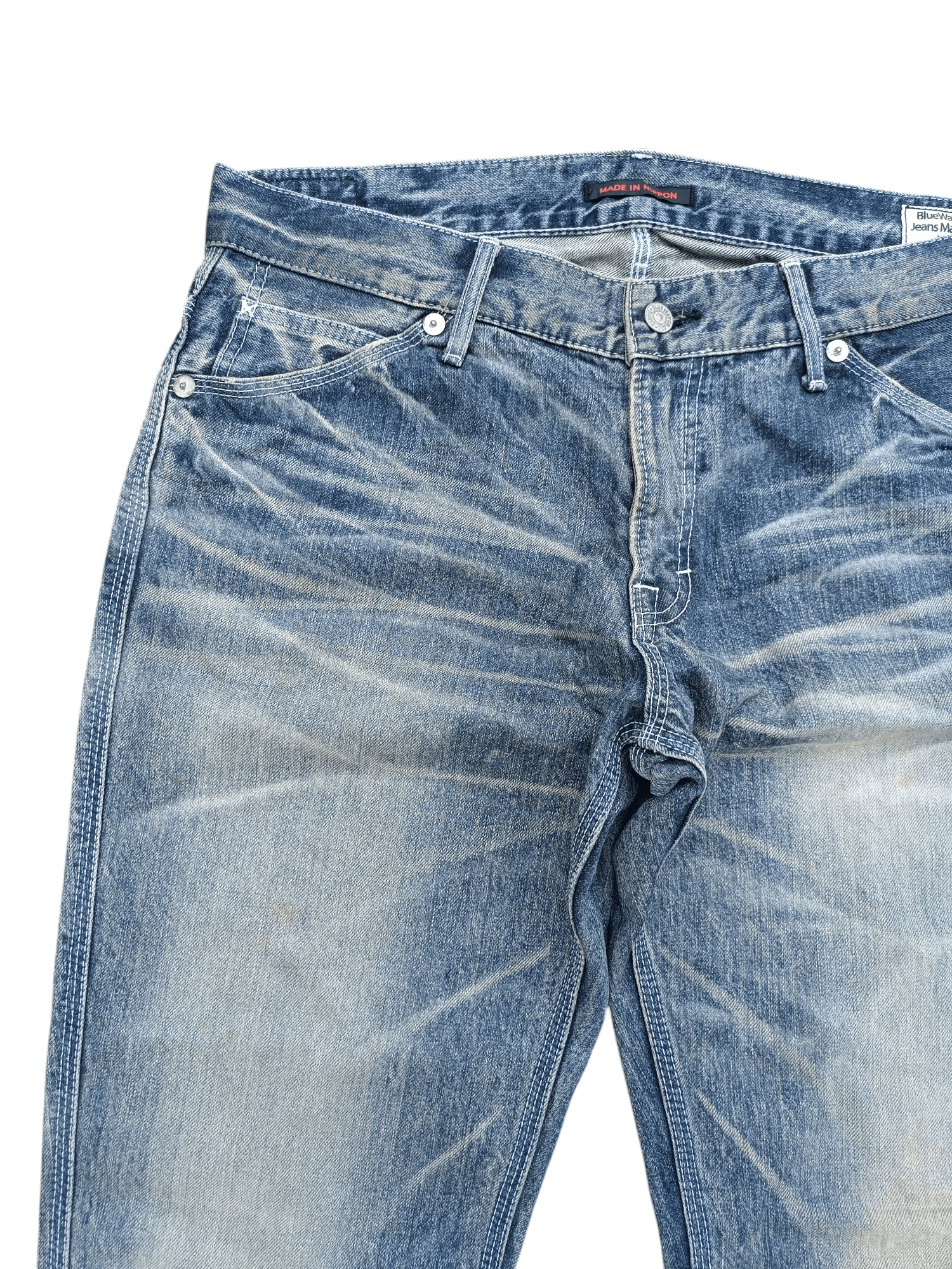 Other VINTAGE 💥 BLUEWAY GARMENTS JEANS BLEACH STYLE JEANS Size US 34 / EU 50 - 6 Thumbnail