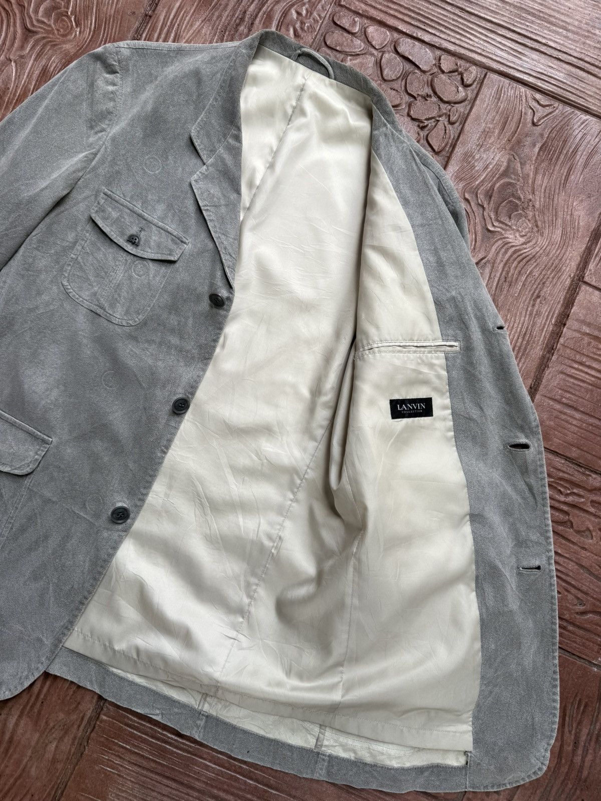 Lanvin 💥Offer me💥 LANVIN Suede Adjustable Waist Jacket Size US M / EU 48-50 / 2 - 14 Thumbnail
