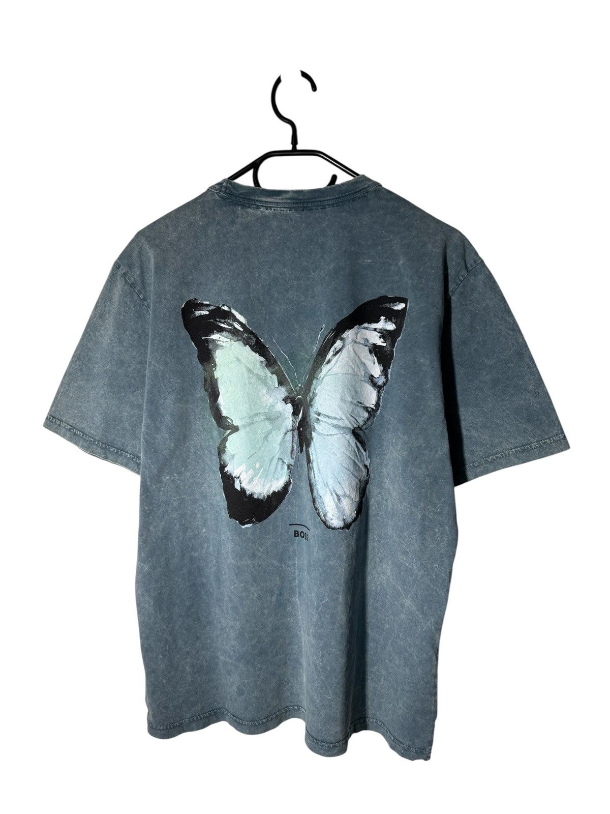 Hugo Boss Butterfly Tshirt Baggy Boxy Fit Washed Style