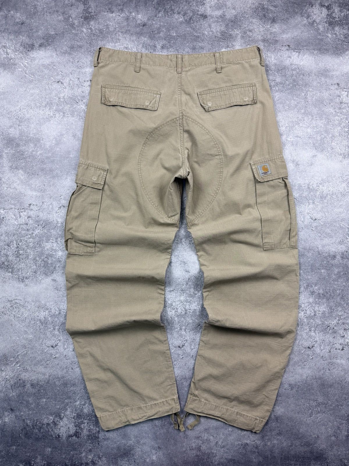 Carhartt Vintage Carhartt Cargo Pants Beige Work Regular Baggy Y2K Size US 34 / EU 50 - 3 Thumbnail
