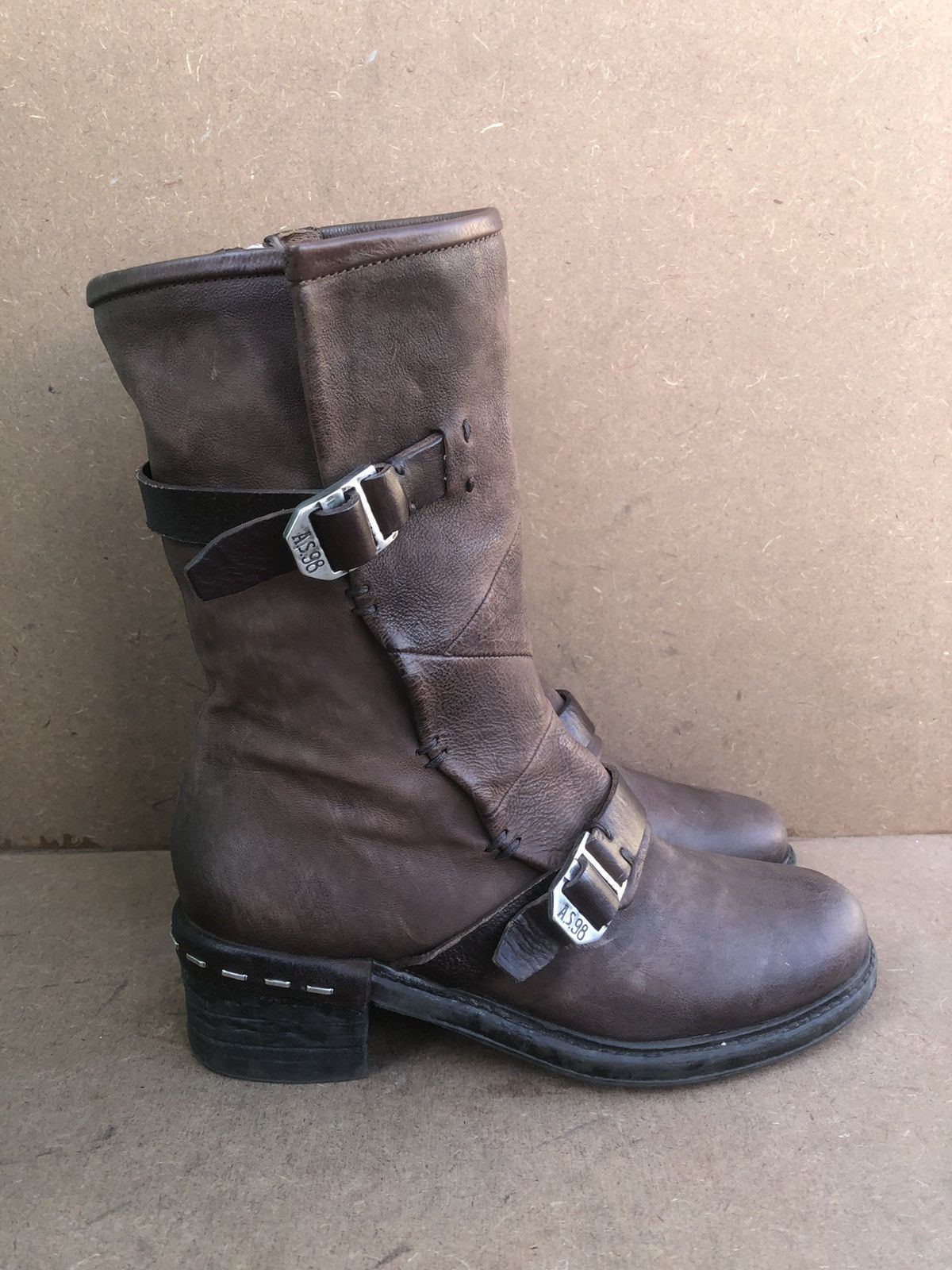 A.S.98 A.S 98 Brown Calfskin Leather Women’s Boots Size 38 Size US 8 / IT 38 - 4 Thumbnail