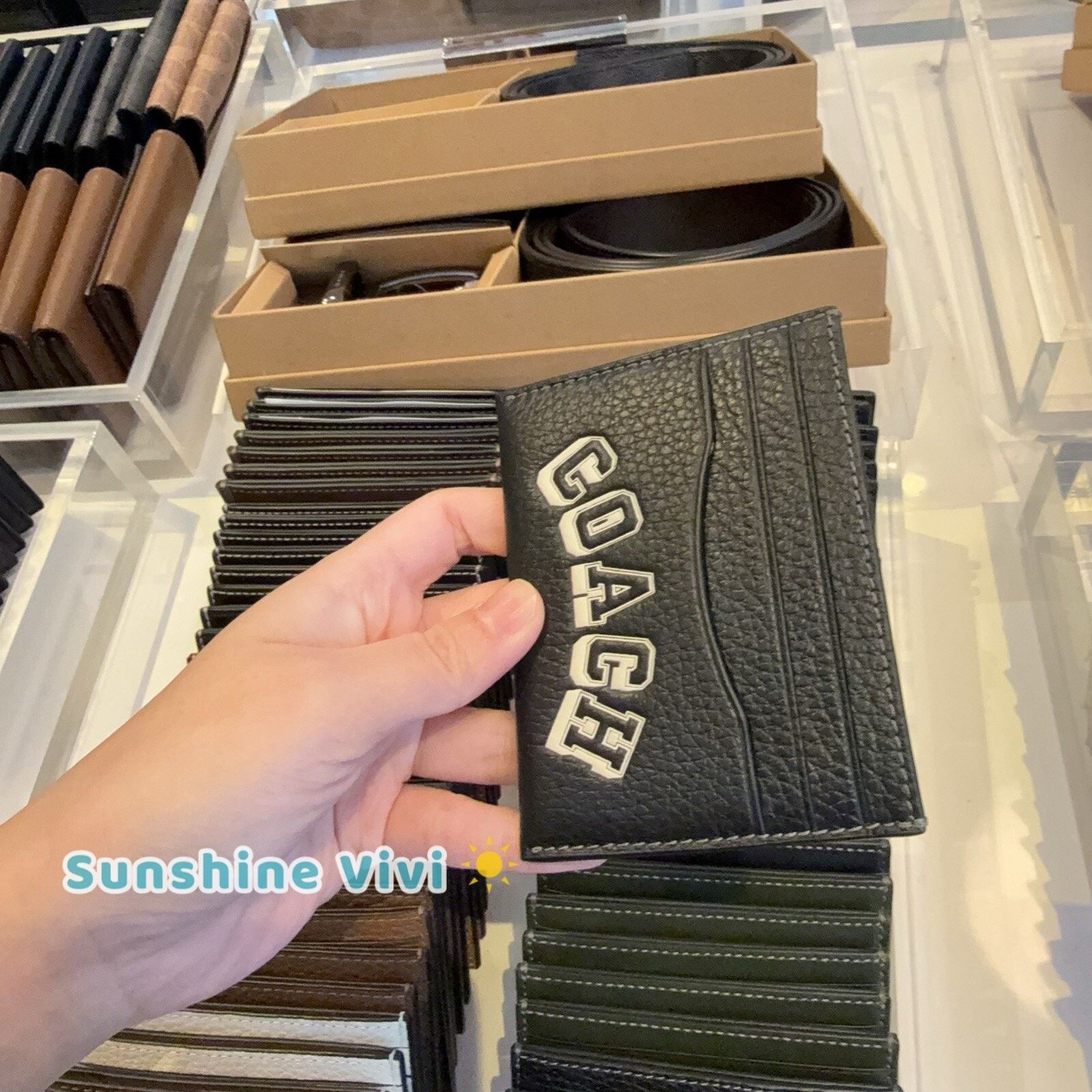 Coach NWT Limited Coach Slim Id Card Case CAK21 Black/Chalk Size ONE SIZE - 1 Thumbnail