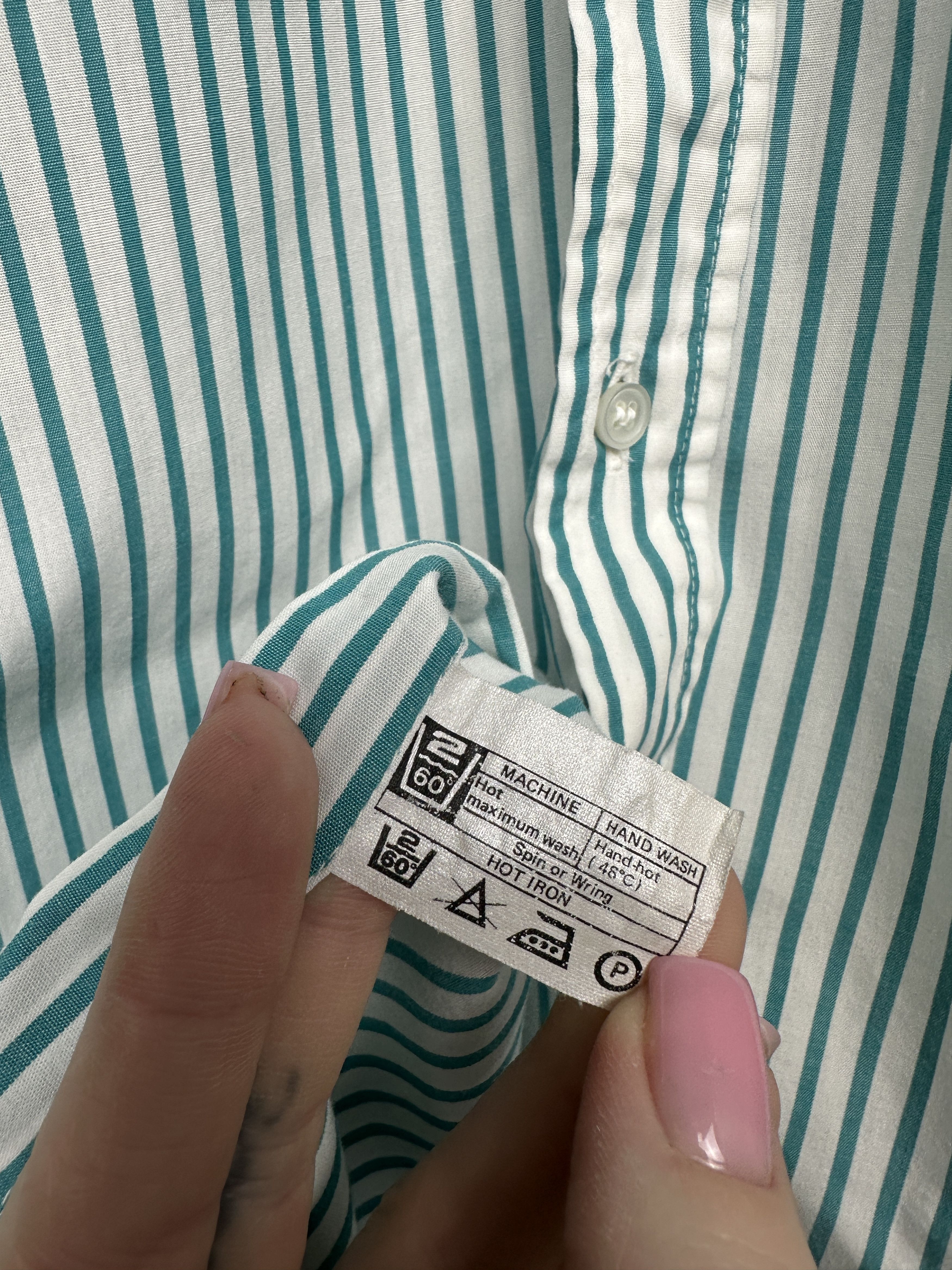 Givenchy Givenchy 90s Vintage Mens Striped Long Sleeve Shirt Size US L / EU 52-54 / 3 - 6 Thumbnail