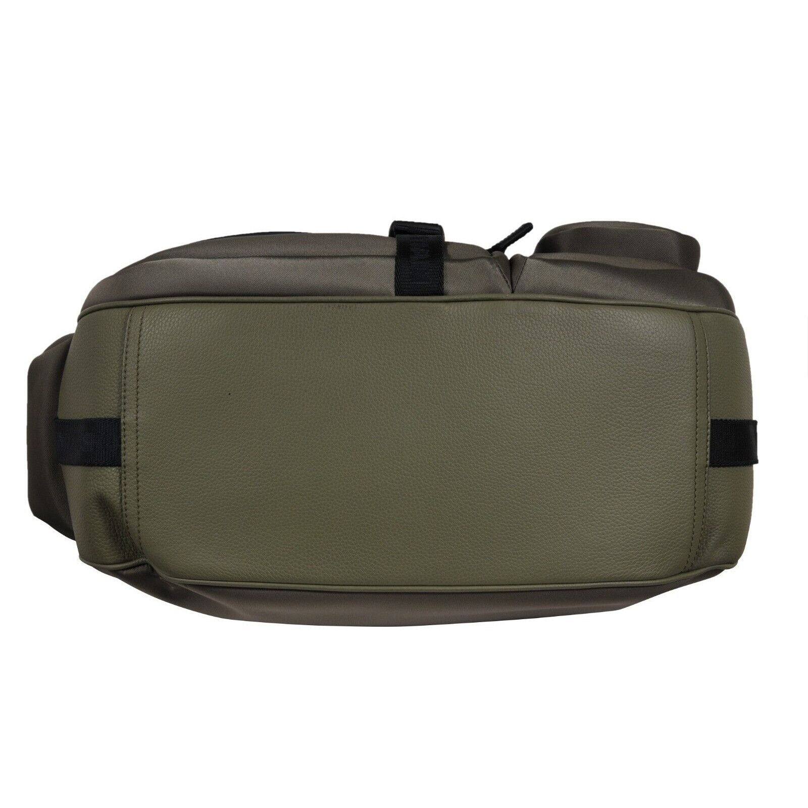 Dior × Sacai Saddle Messenger Bag Olive Green Navy Blue Leather - 02268 Size ONE SIZE - 16 Thumbnail