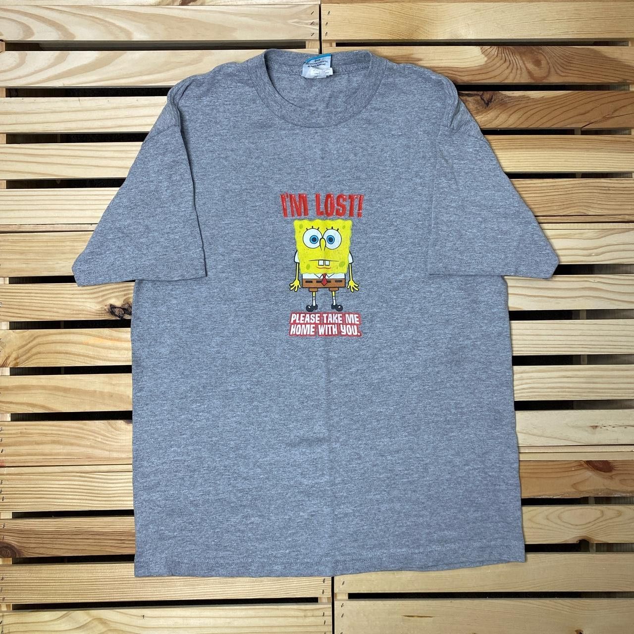 Other Vintage Spongebob Gray Cartoon Promo Tee Size Large Size US L / EU 52-54 / 3 - 1 Thumbnail