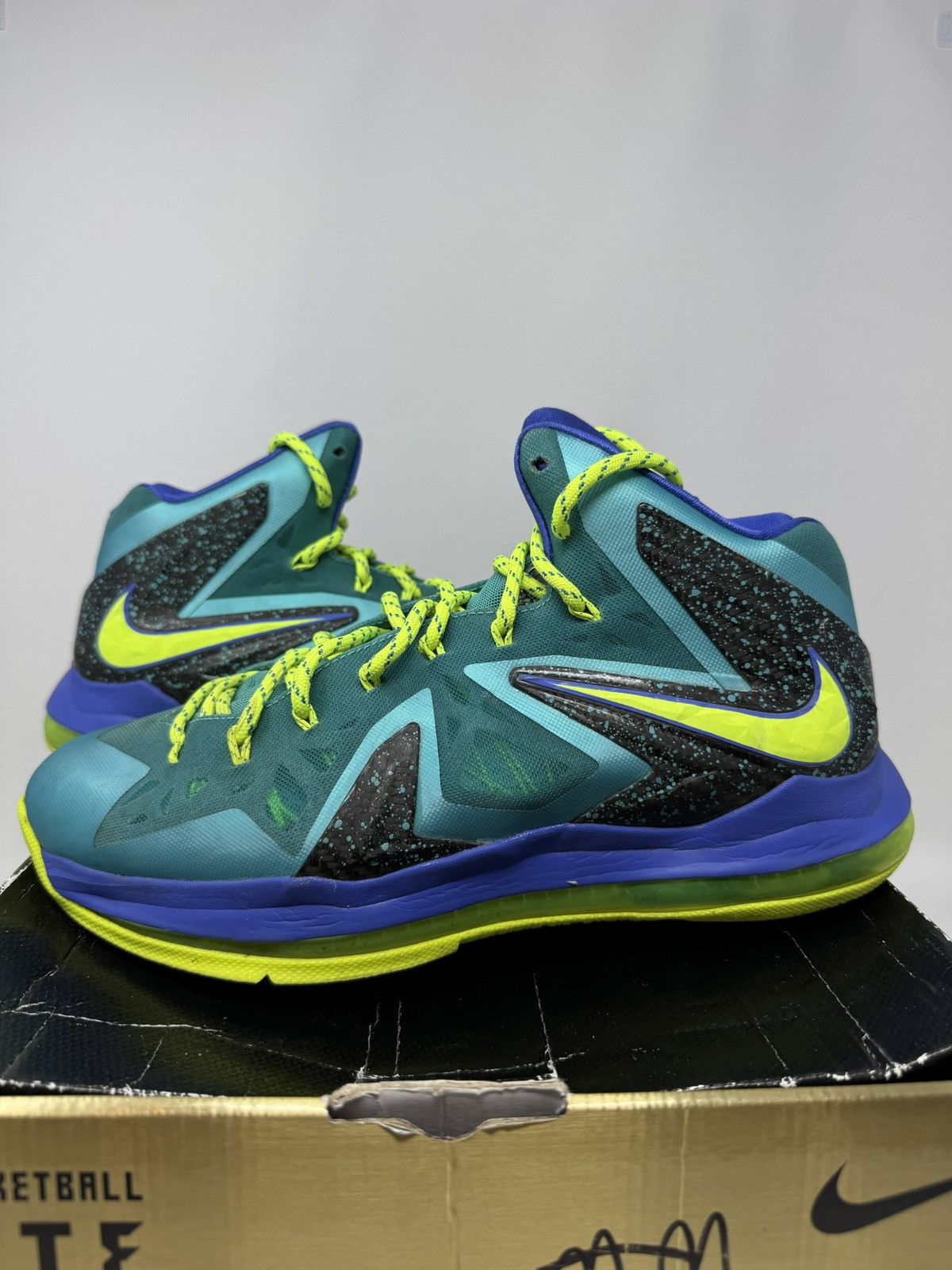 Nike Nike Lebron 10 Ps Elite Sport Turquoise Size US 10 / EU 43 - 3 Thumbnail