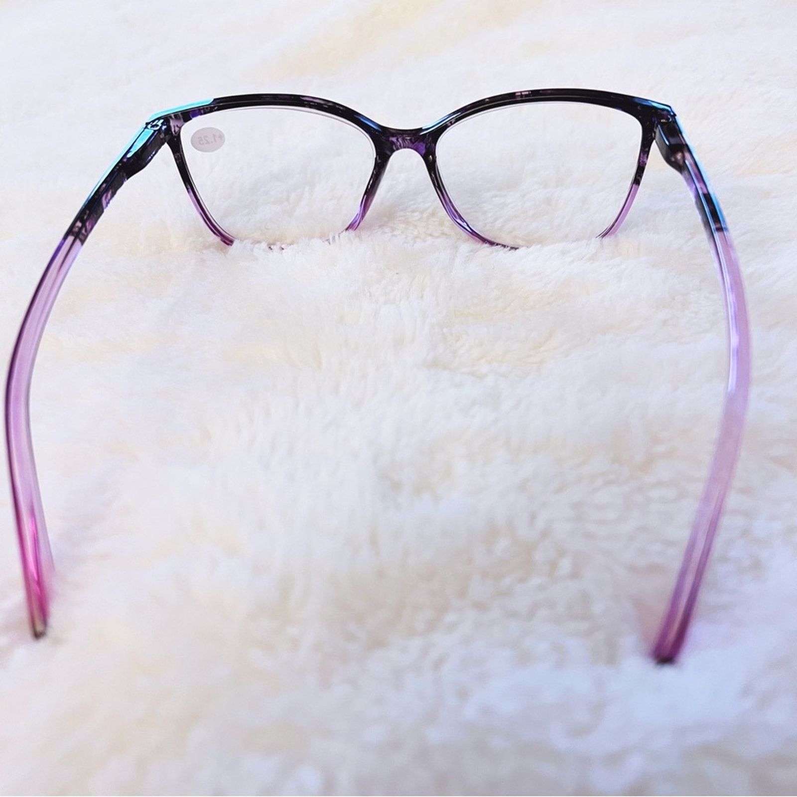 Other Eli Light Purple & Black Two Tone Reader Glasses Size ONE SIZE - 9 Thumbnail