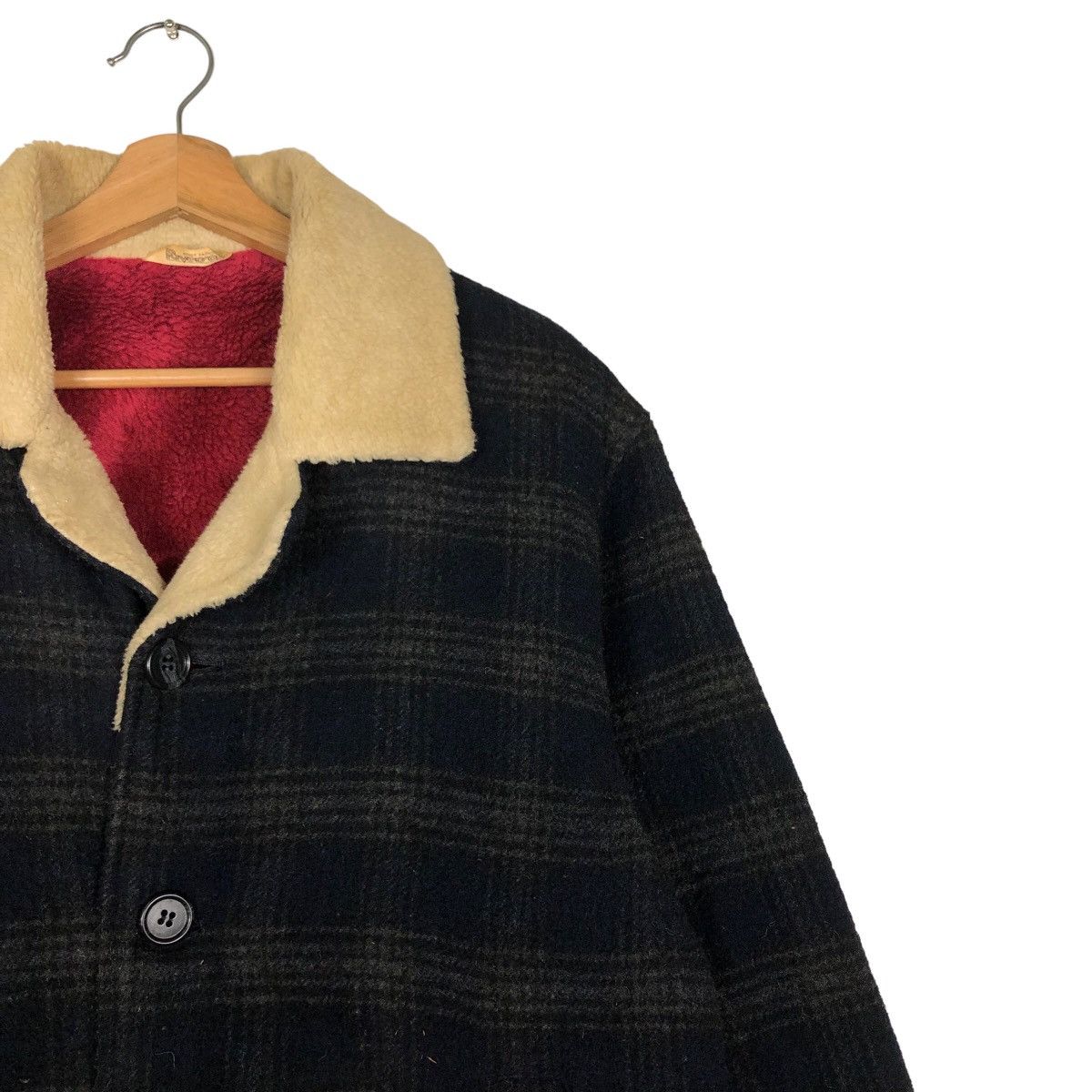 🔥Vintage Wool Jacket Riverson Double Collar Tartan Design