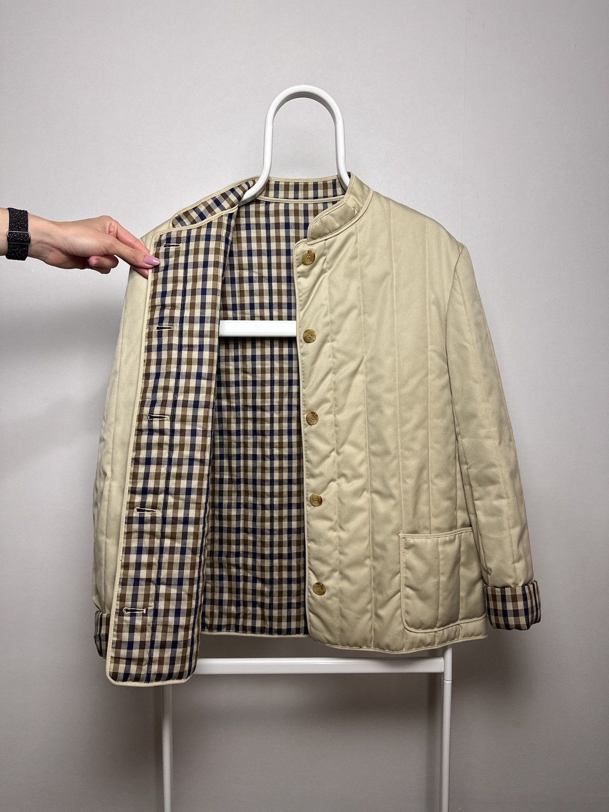 Aquascutum Aquascutum Showerproof Padded Quilted Jacket House Check Size XL / US 12-14 / IT 48-50 - 6 Thumbnail