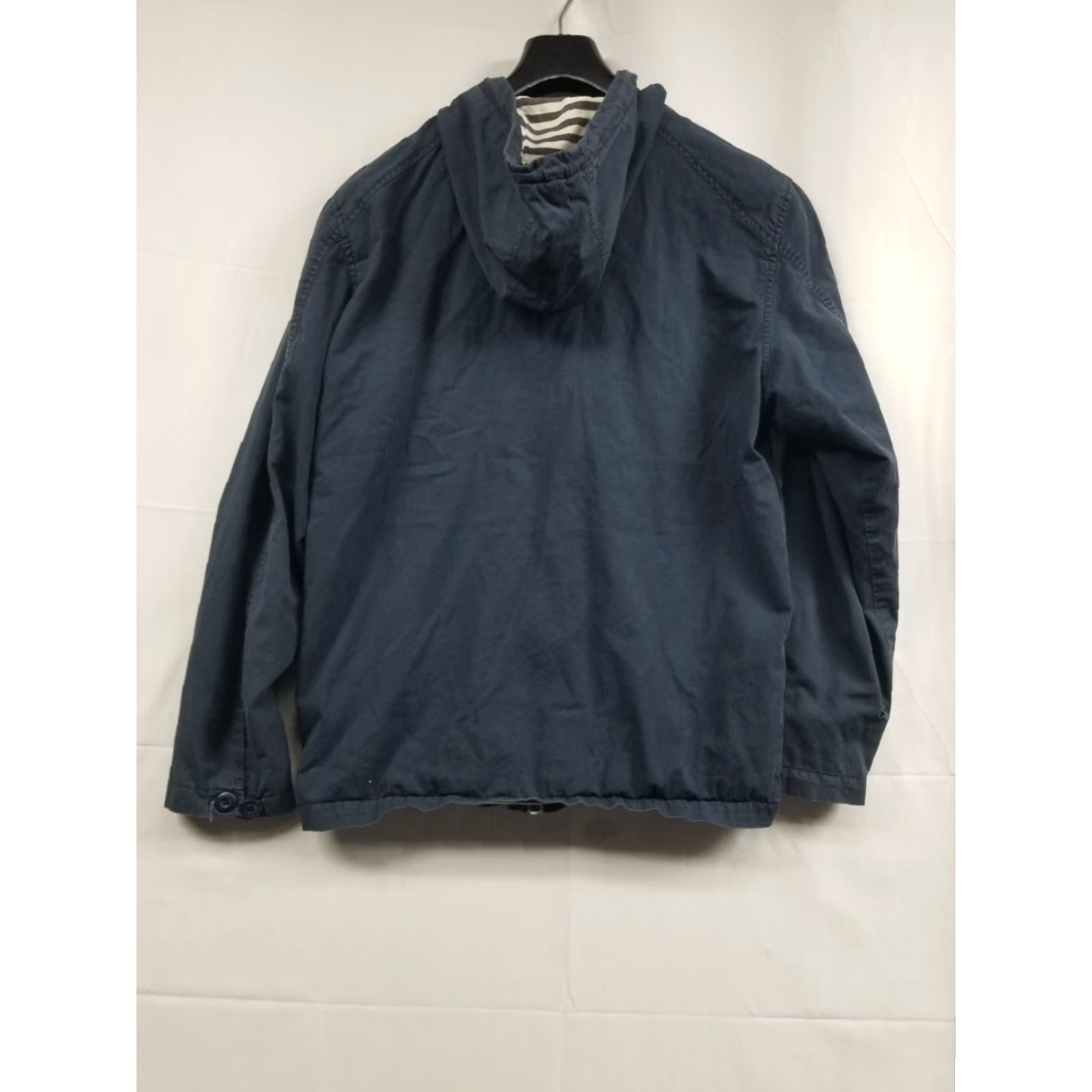 Denime Lost Enterprises Hooded Denim Jacket Full Zip Button Blue Distressed Size Large Size US L / EU 52-54 / 3 - 2 Thumbnail