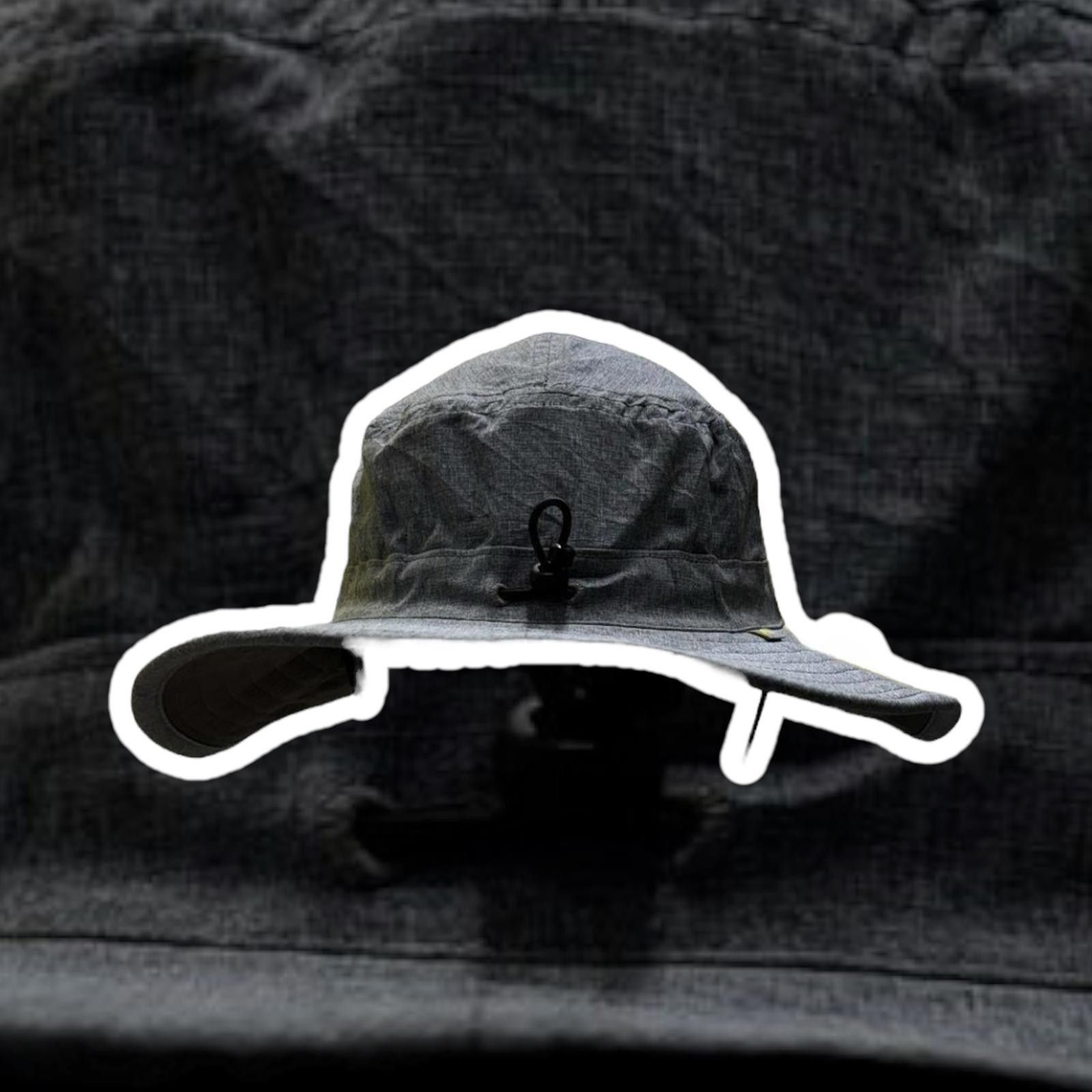 Unknown London Gray Outdoor Wide Brim Hat with Adjustable Chin Strap Size ONE SIZE - 1 Thumbnail