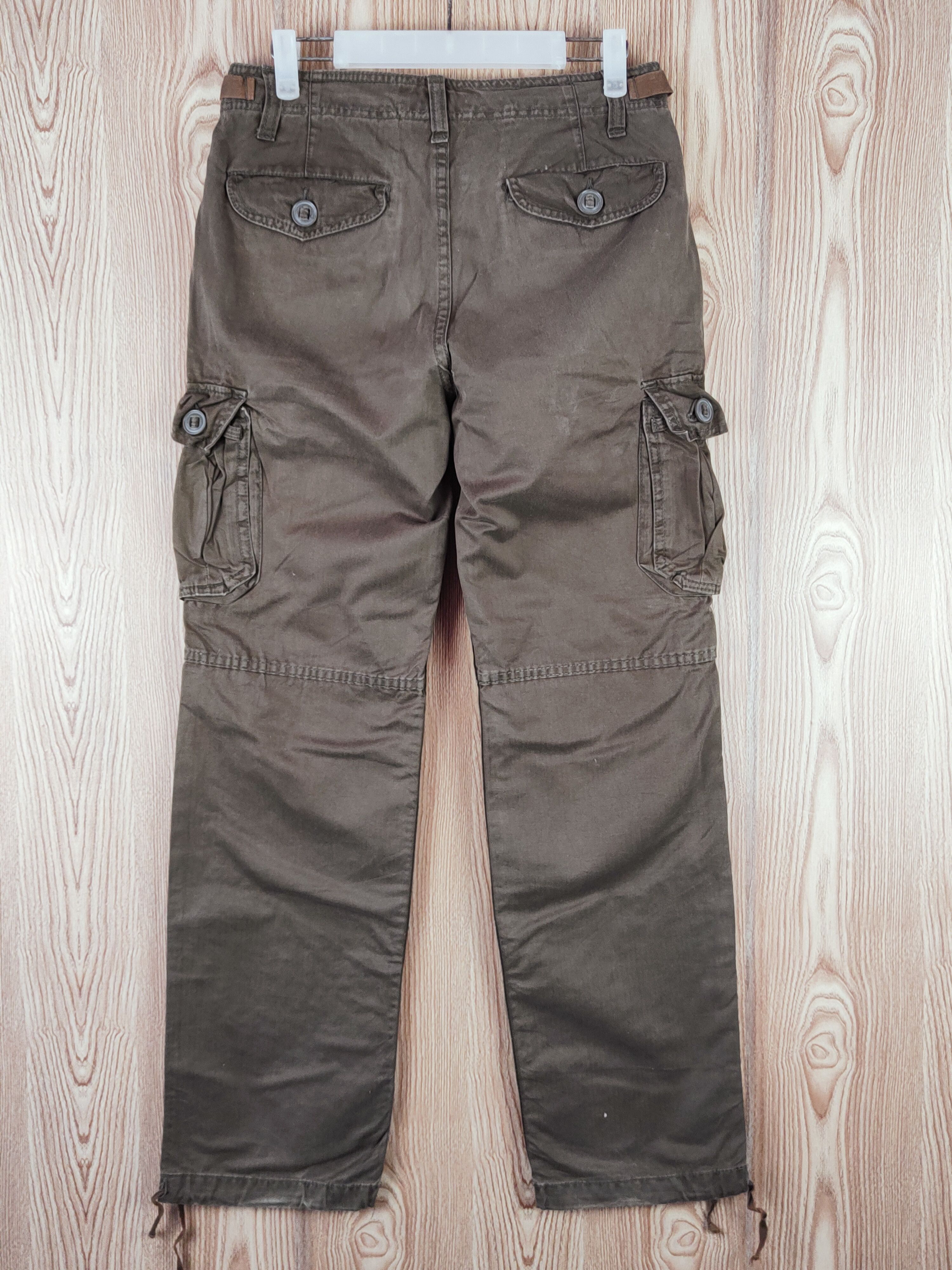 Japanese Brand Back Number Dark Brown Multipocket Cargo Pants #W833 Size US 28 / EU 44 - 7 Thumbnail