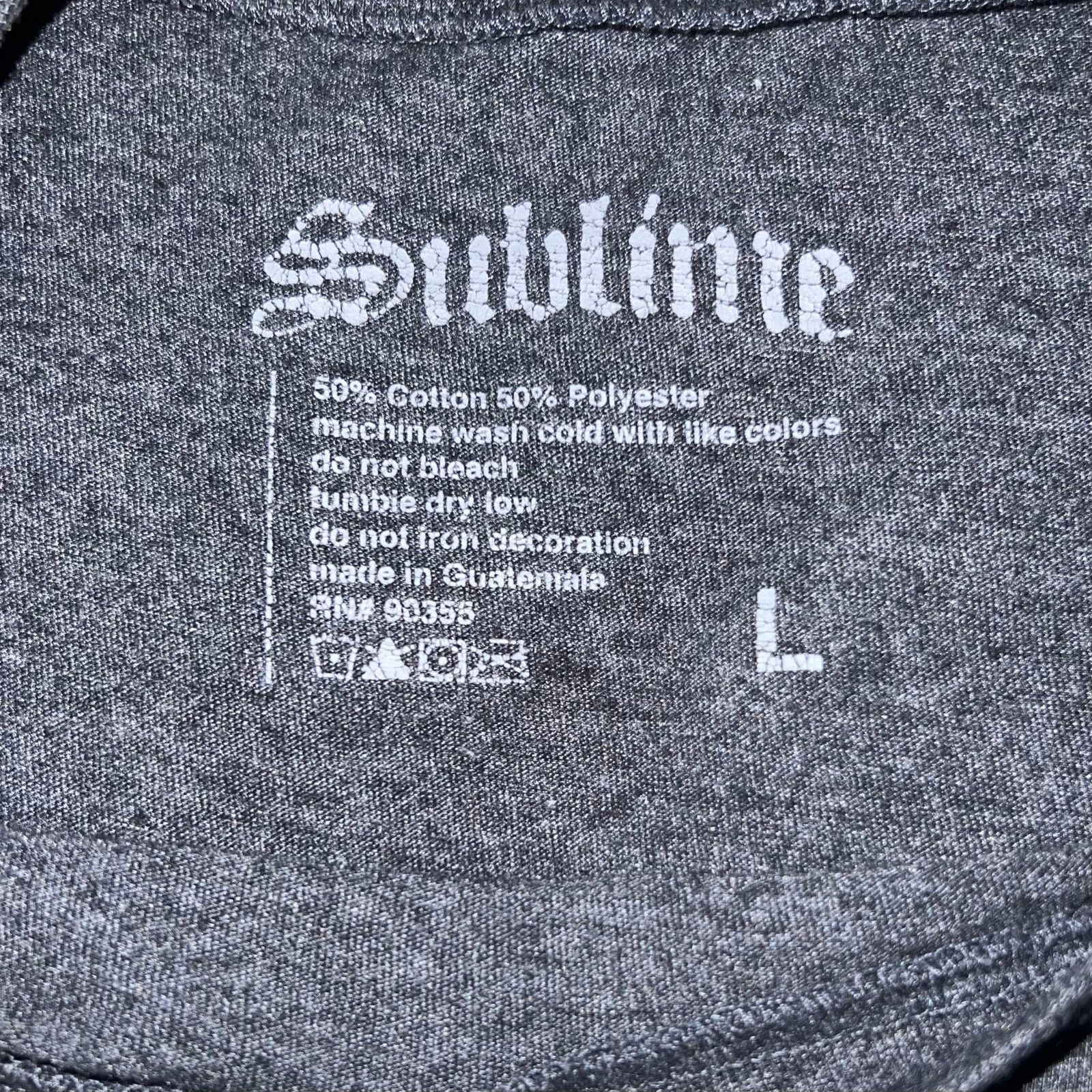 Sublime Sublime Long Beach CA Women’s Gray Short Sleeve T-Shirt LG Size L / US 10 / IT 46 - 5 Thumbnail
